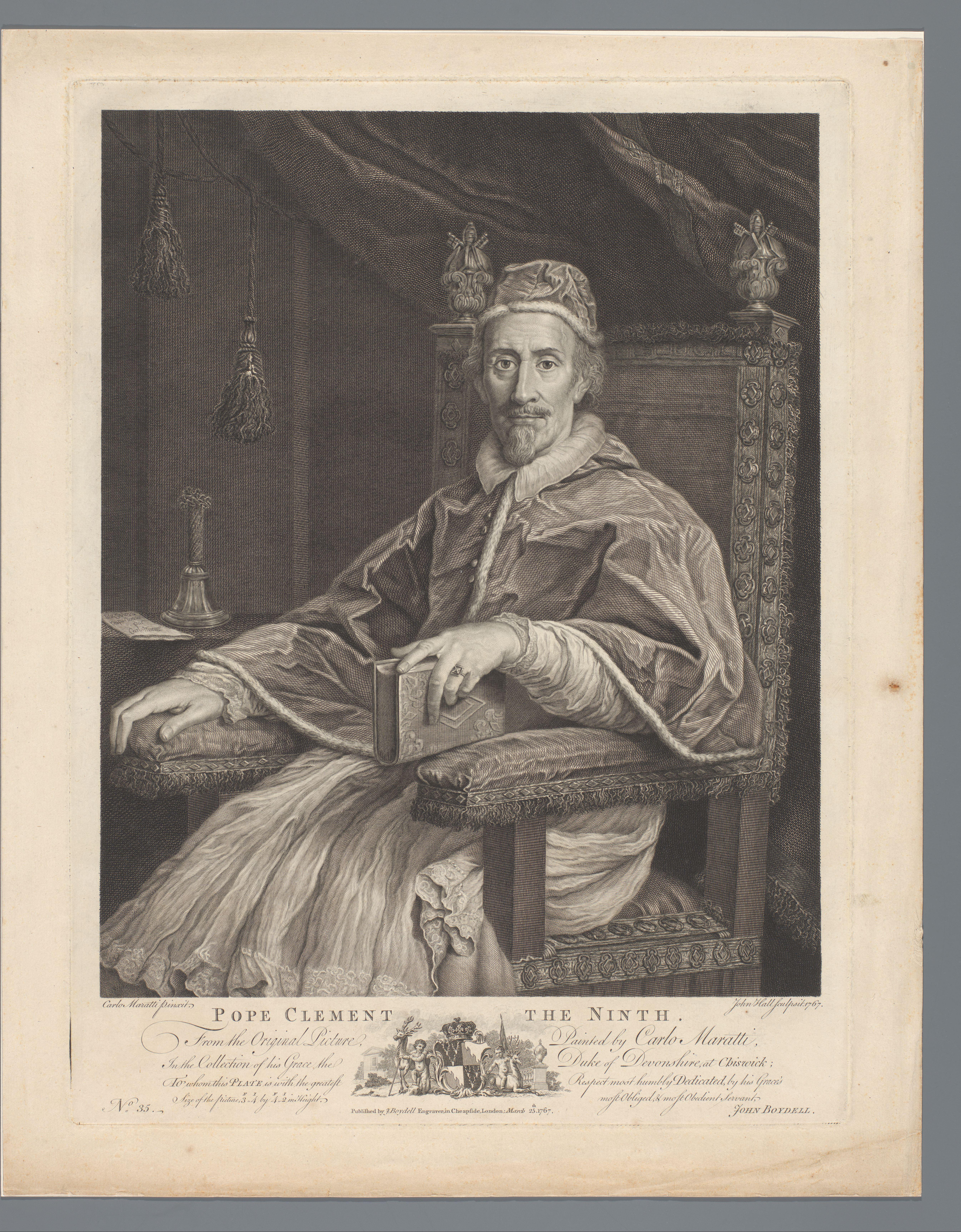Portret van paus Clemens IX