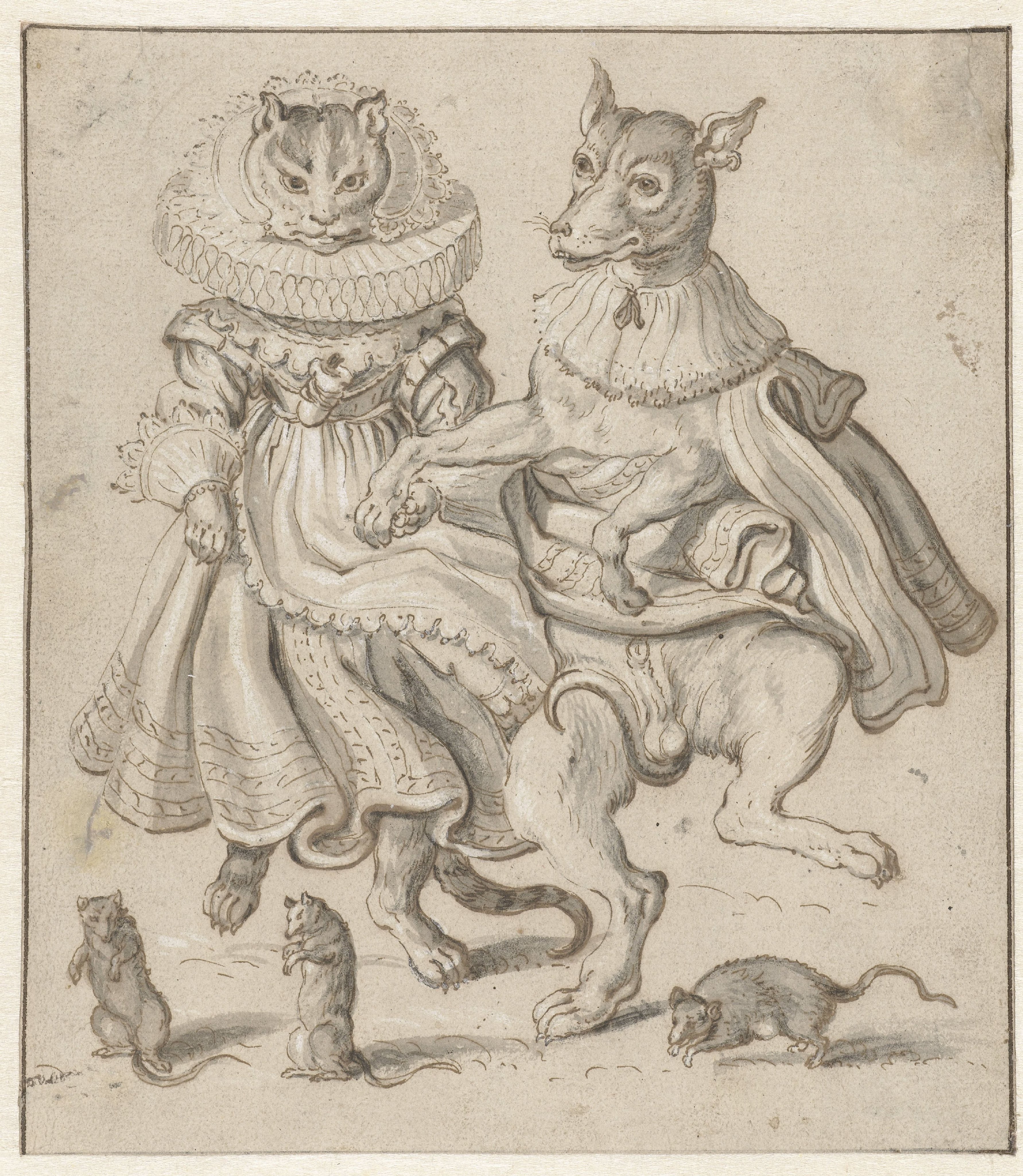 A Dancing Cat and Dog