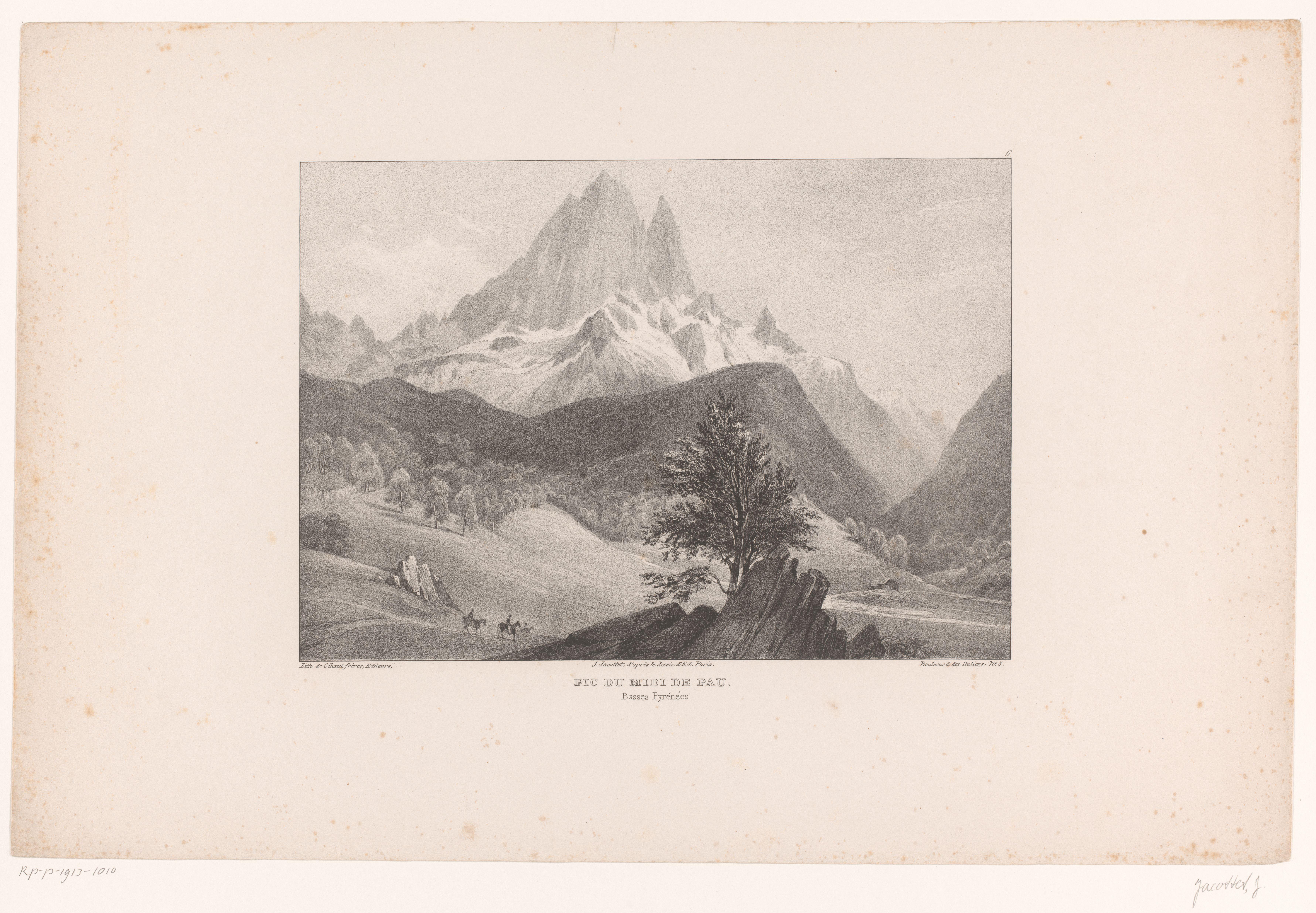 Zicht op de Pic du Midi d'Ossau