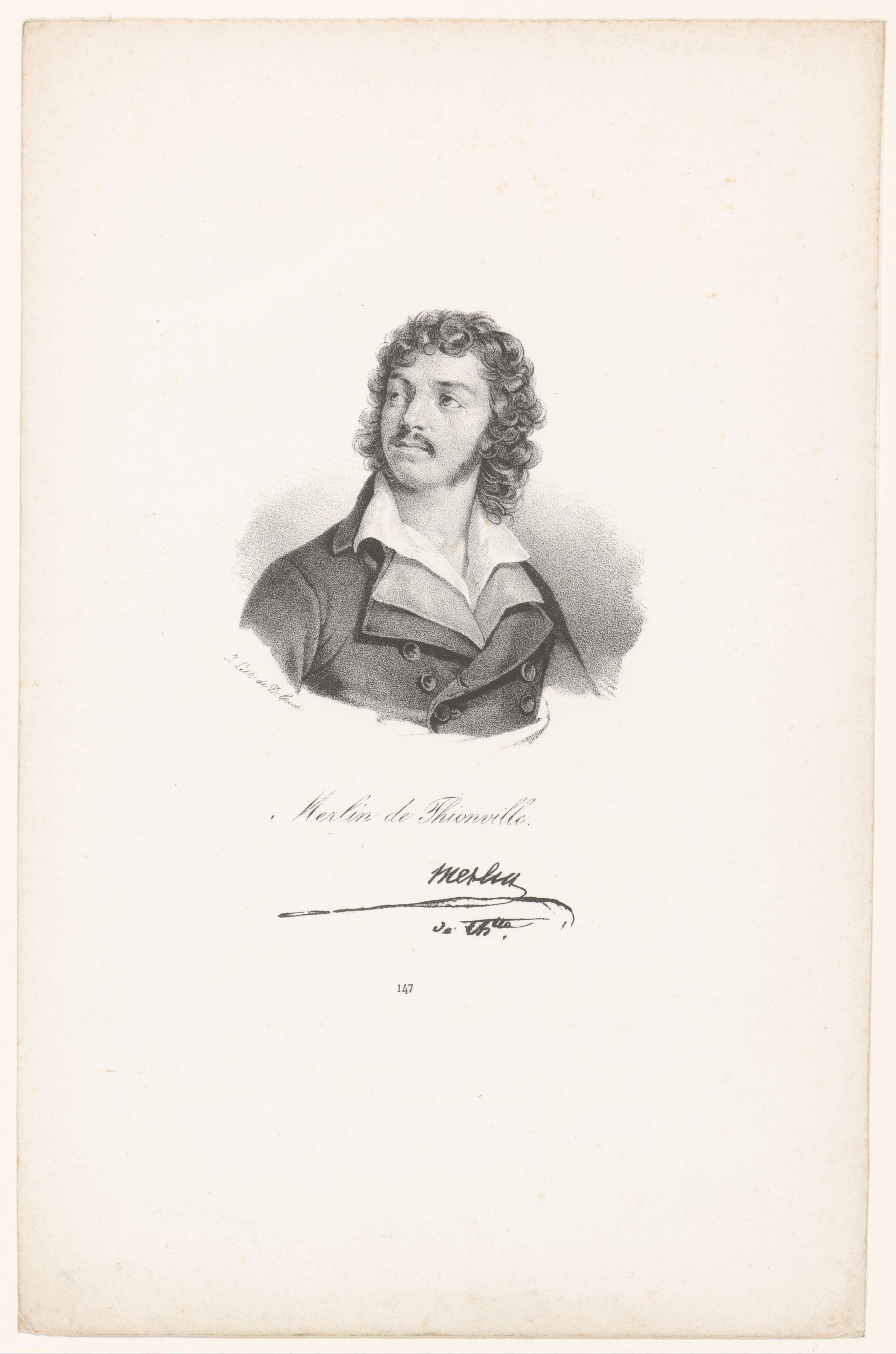 Portret van Antoine Christophe Merlin