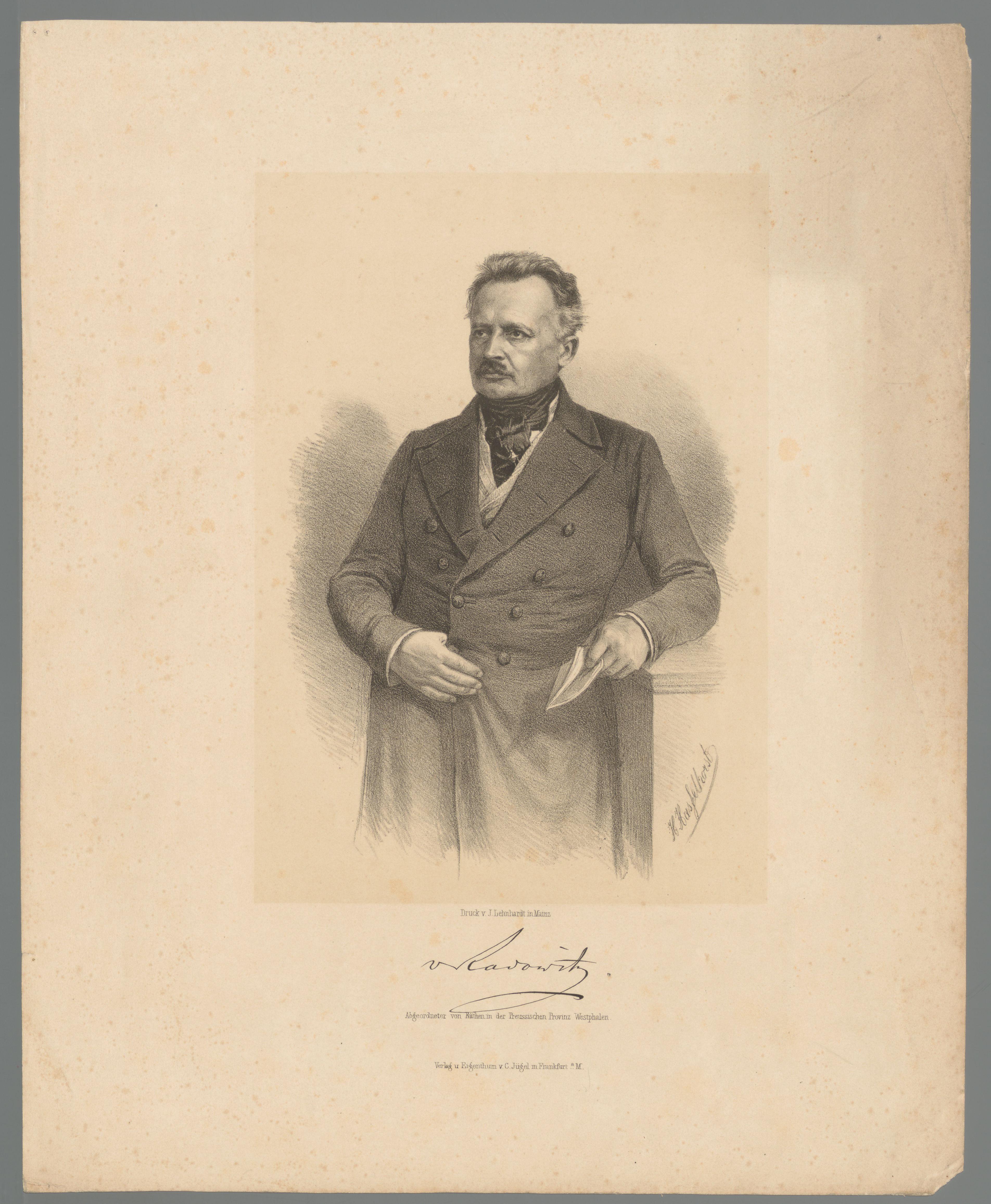Portret van Joseph Maria von Radowitz