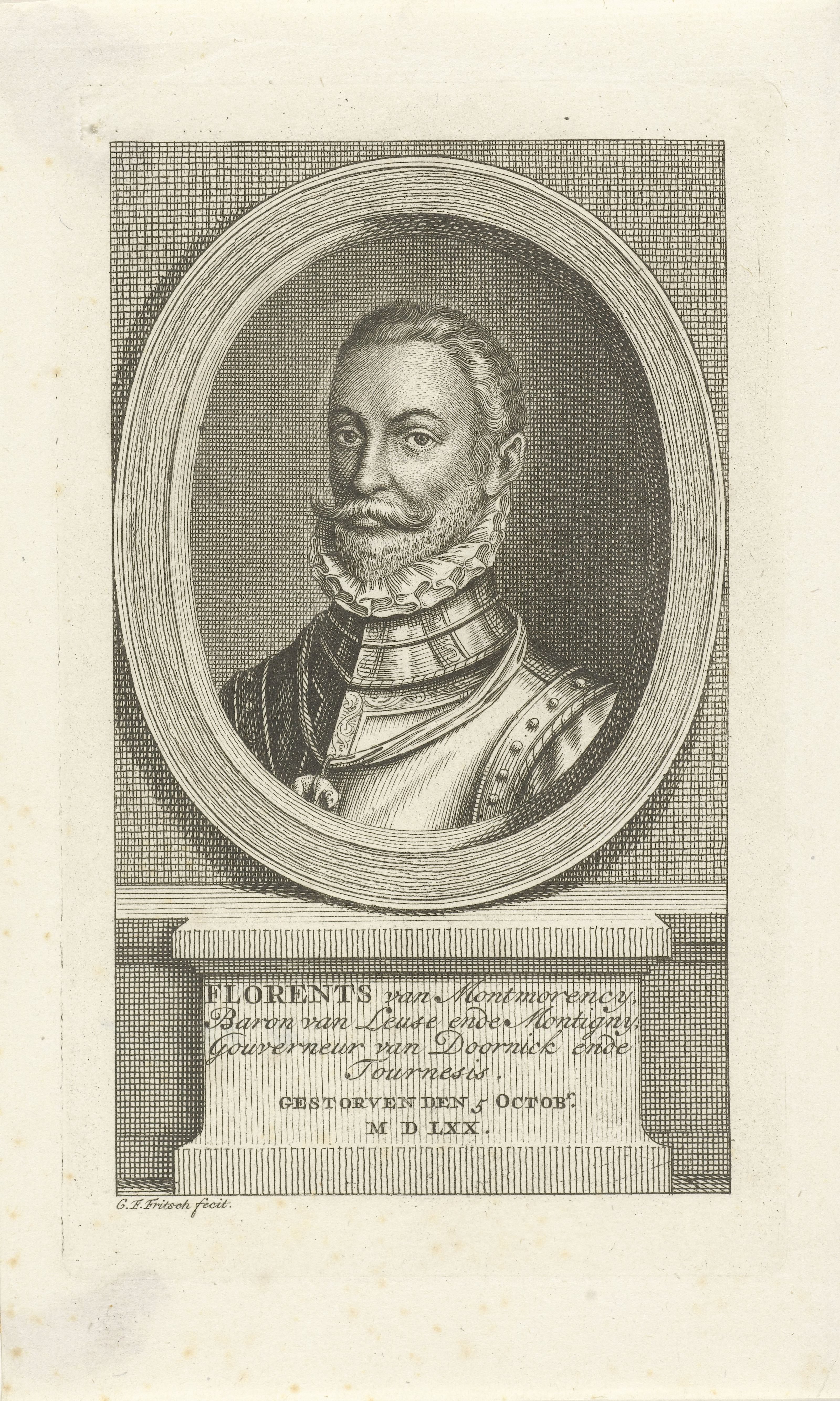 Portret van Filips van Montmorency, baron van Montigny
