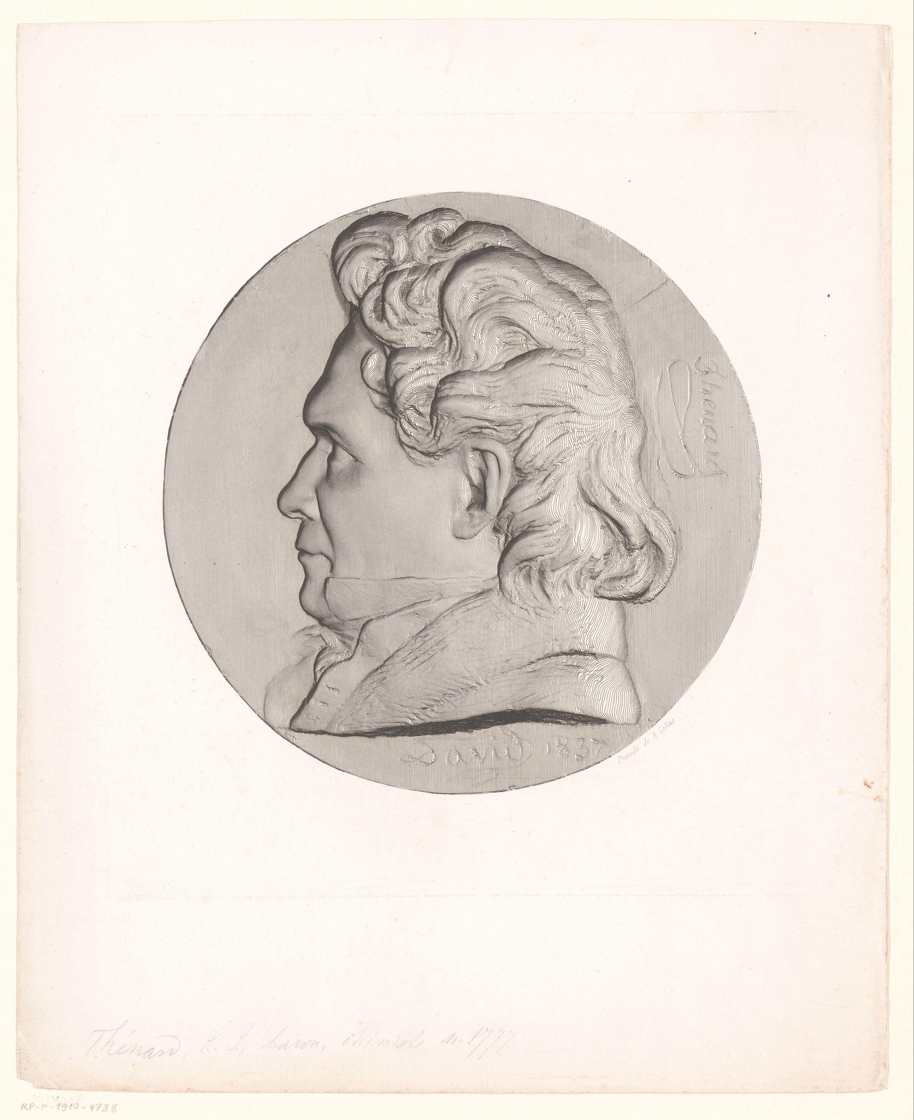 Medaille met portret van Louis Jacques Thénard