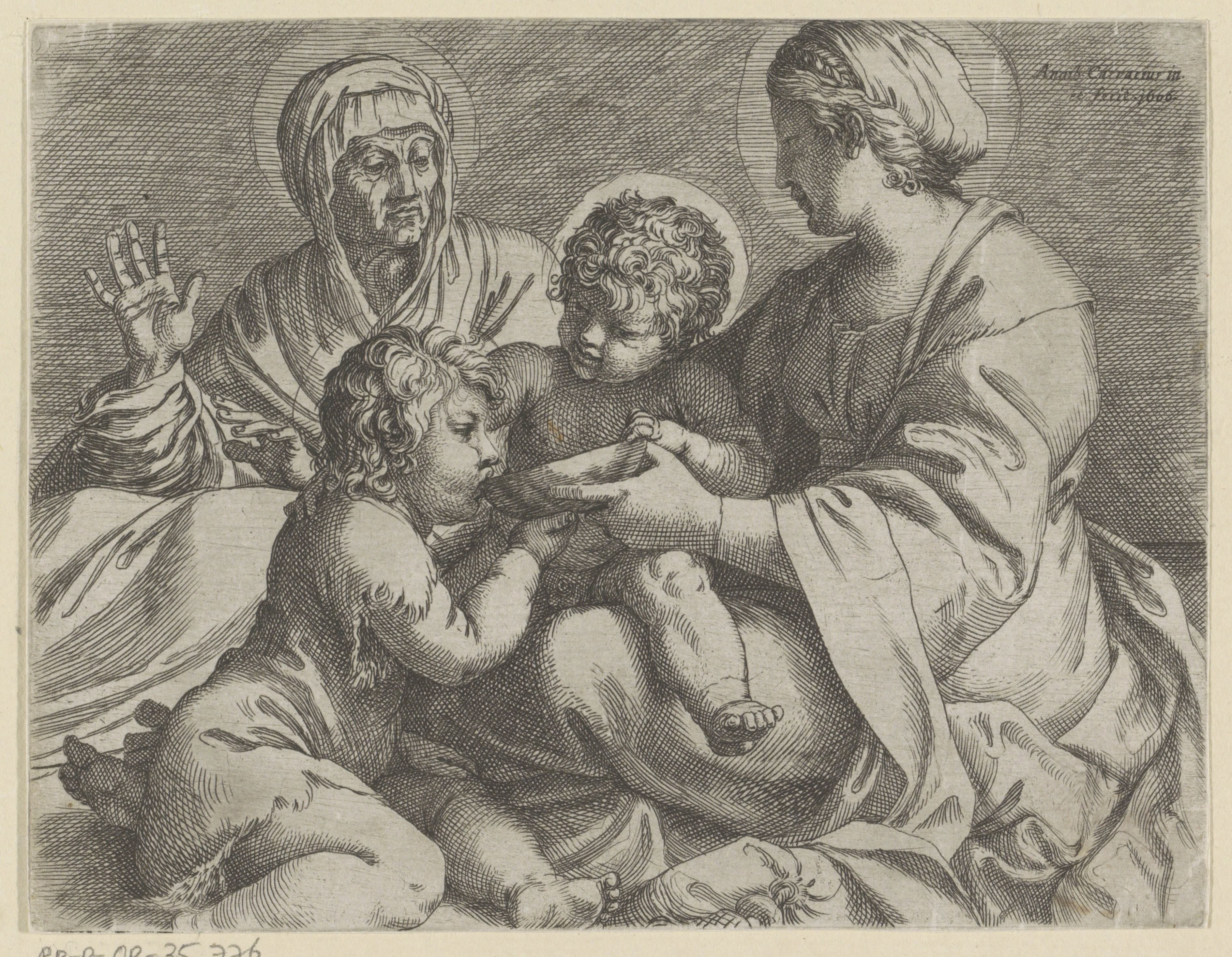 Maria met het Christuskind, de jonge Johannes de Doper en Elisabet