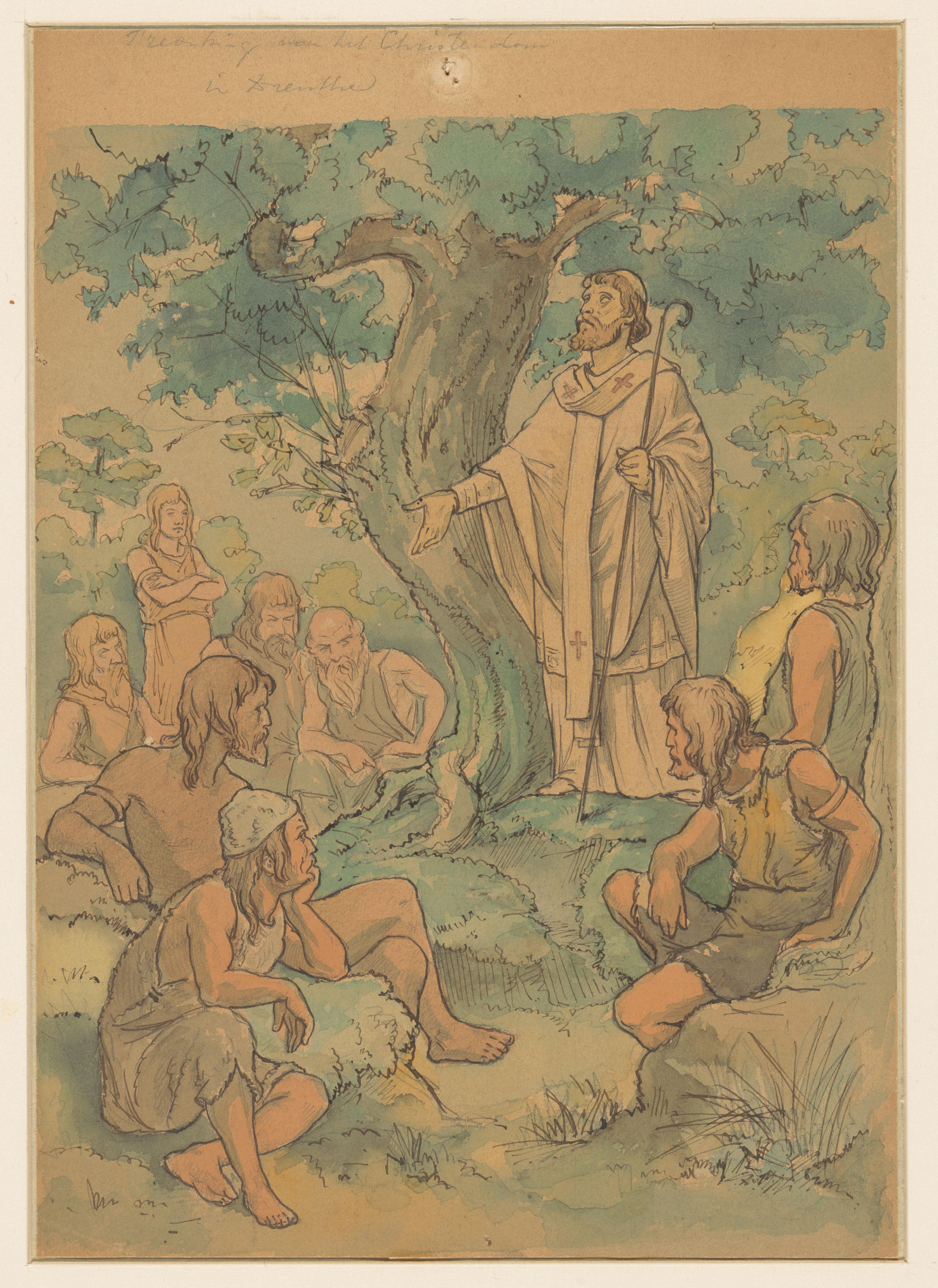 Prediking van het Christendom in Drenthe