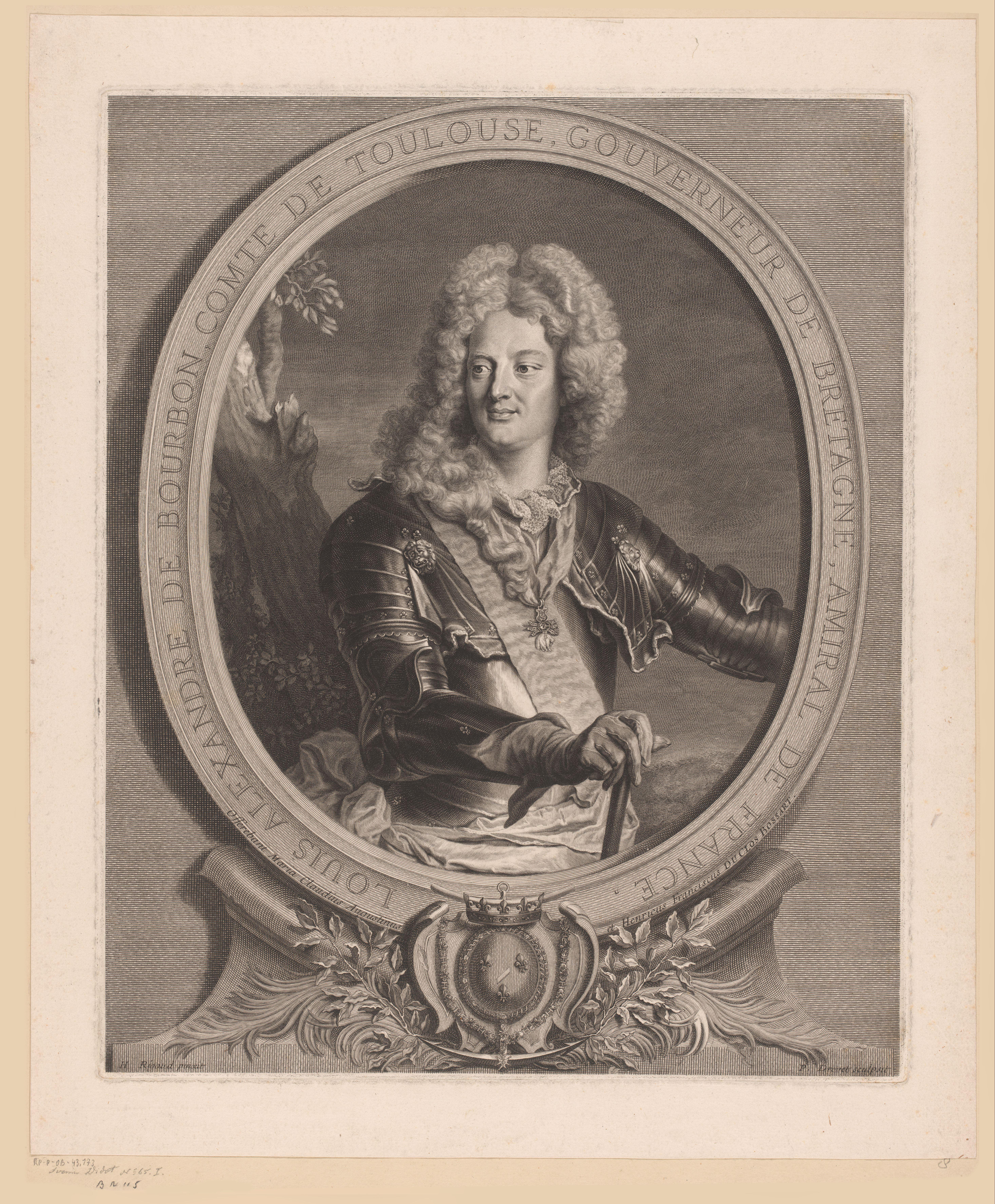 Portret van Lodewijk Alexander van Bourbon