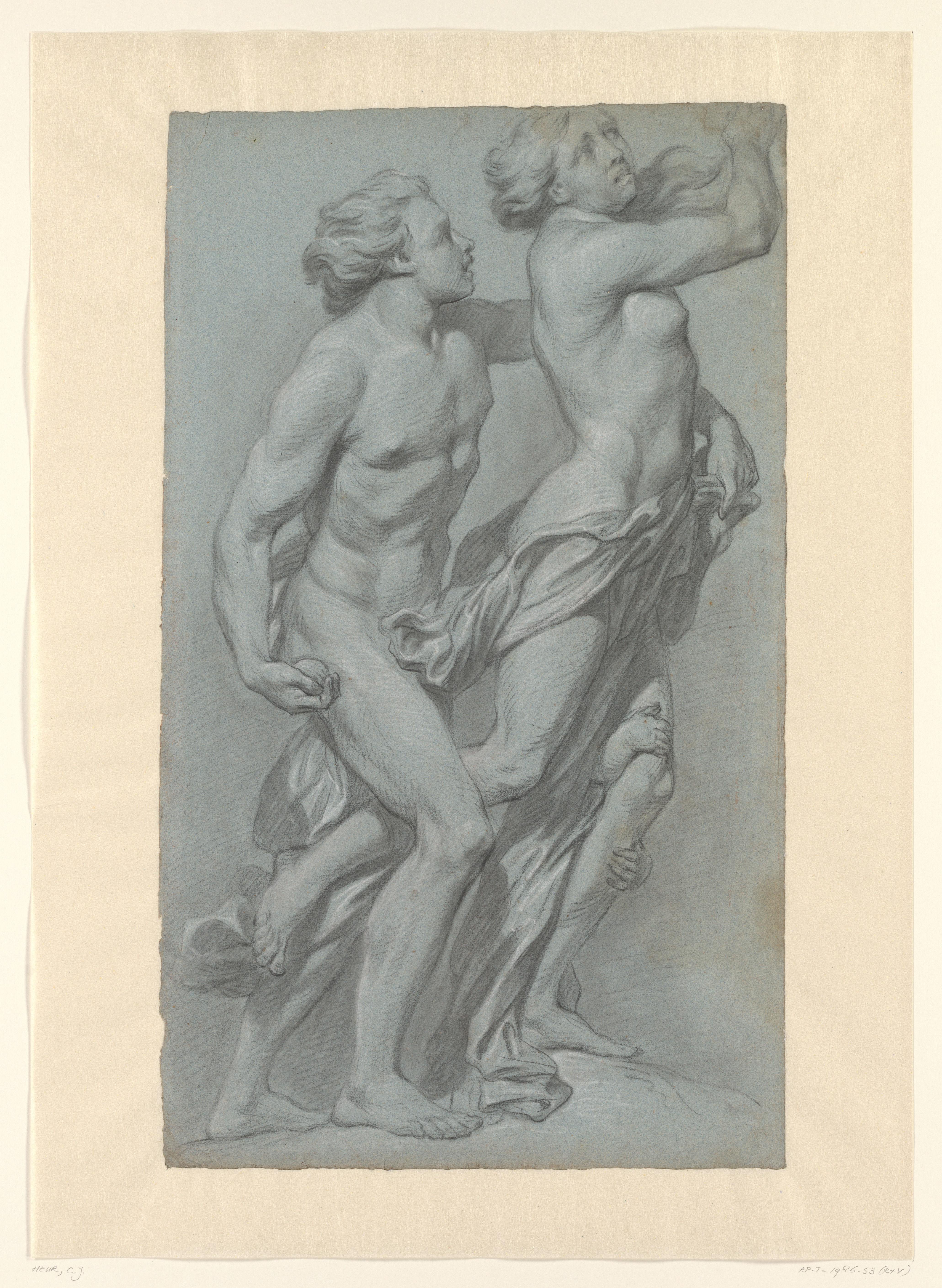 Pleisterstudie van Atalante en Hippomenes