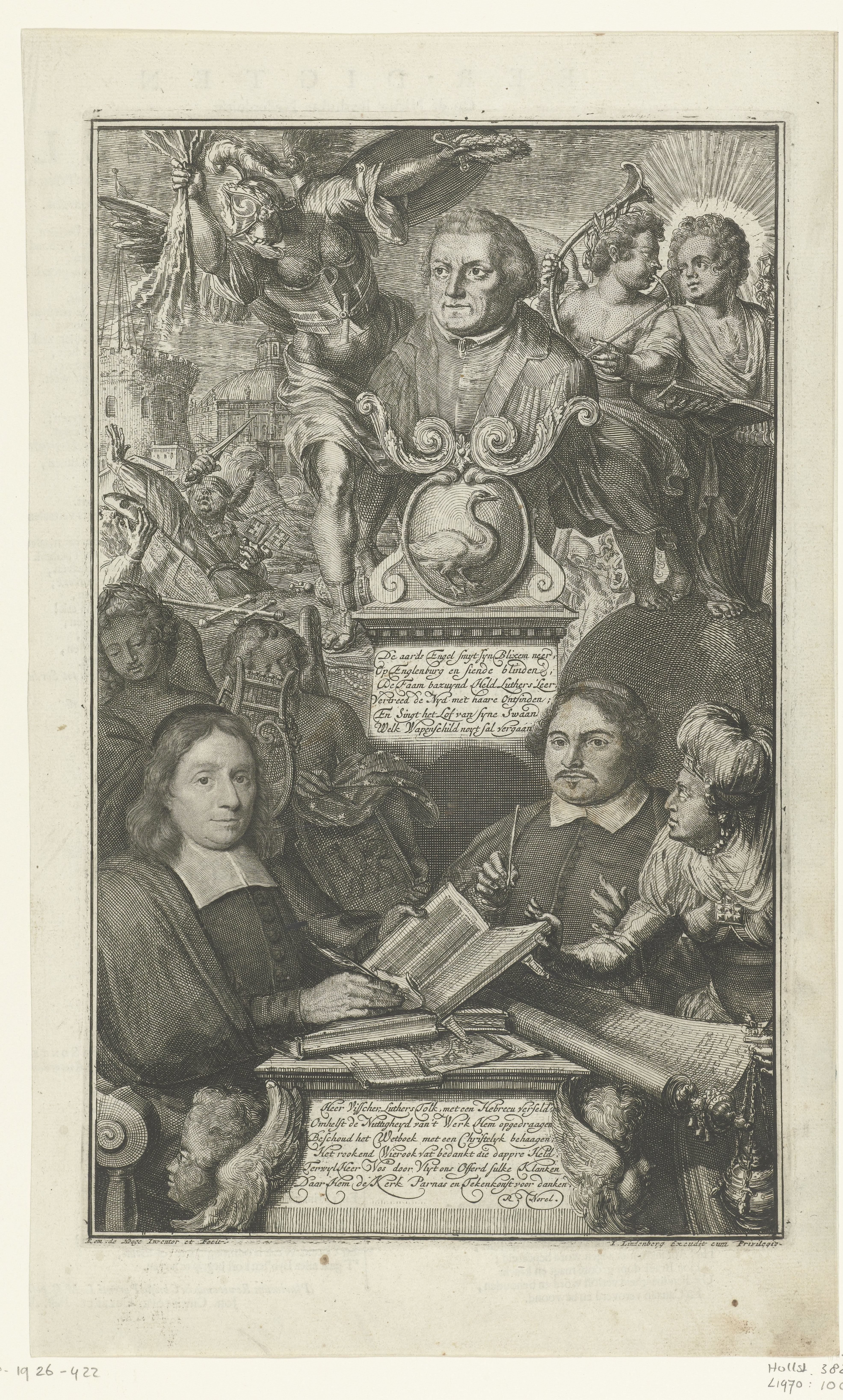Allegorische voorstelling met Maarten Luther