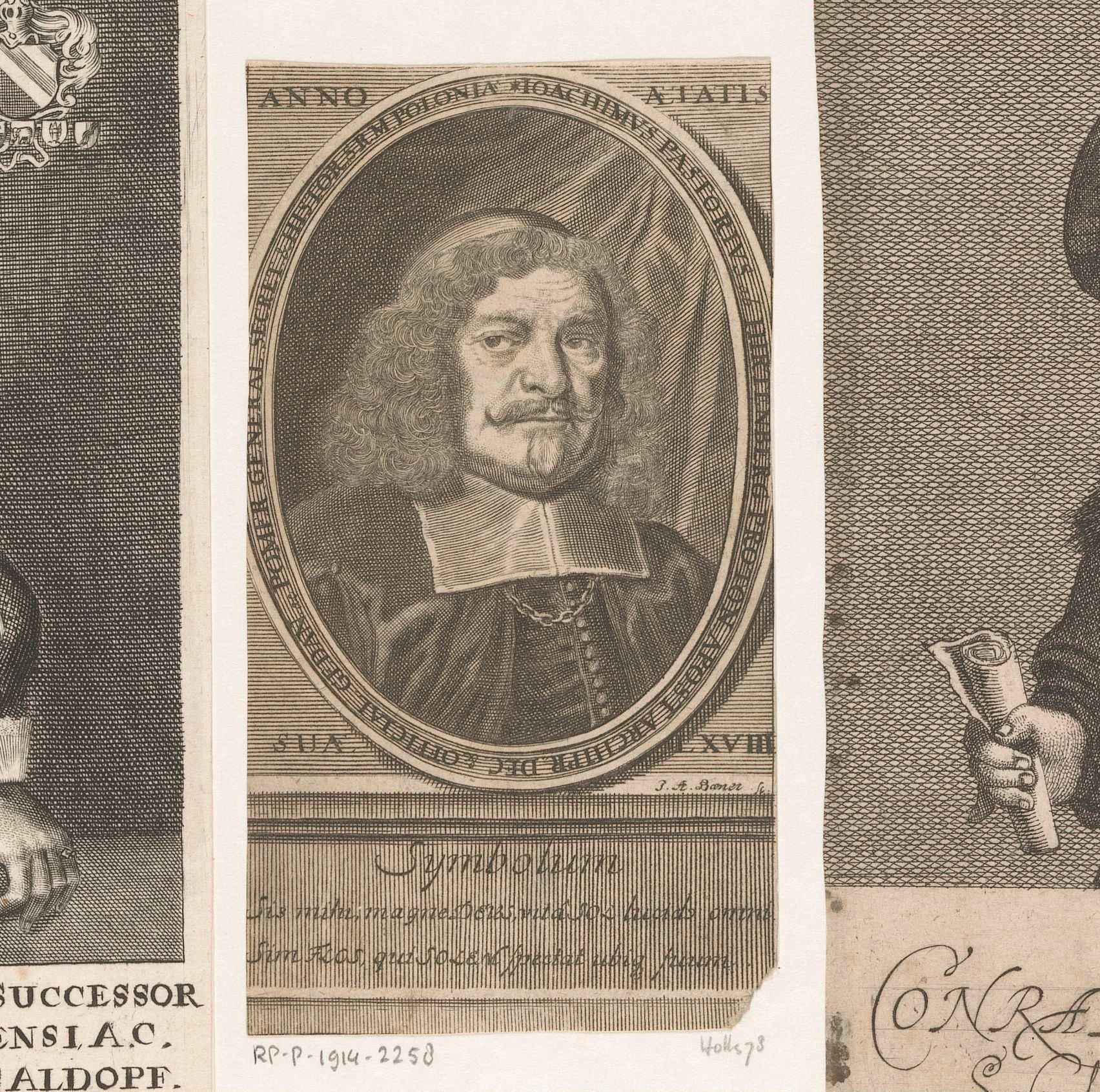 Portret van Joachim Pastorius von Hirtenberg