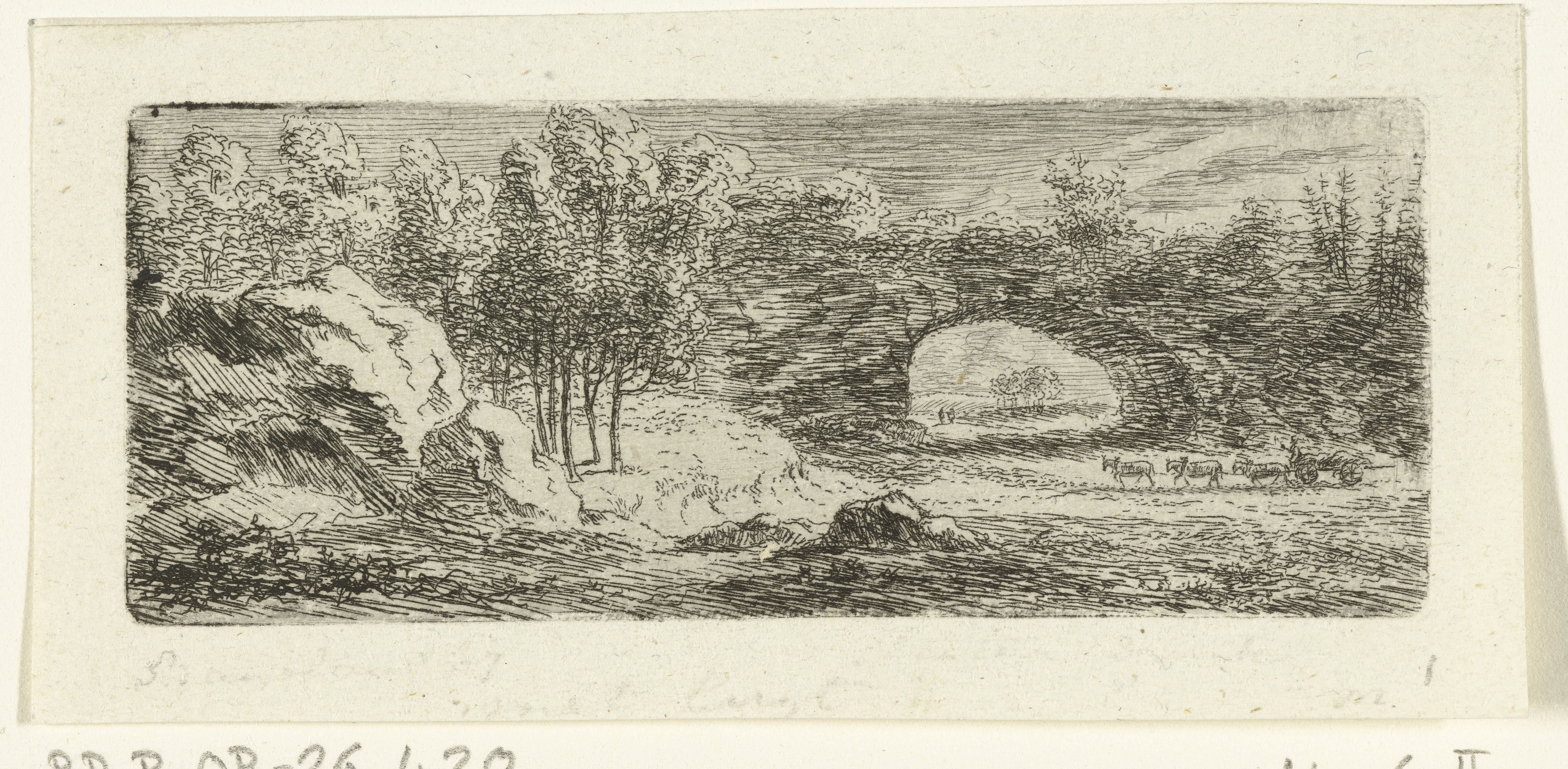 Rotslandschap met natuurlijke brug