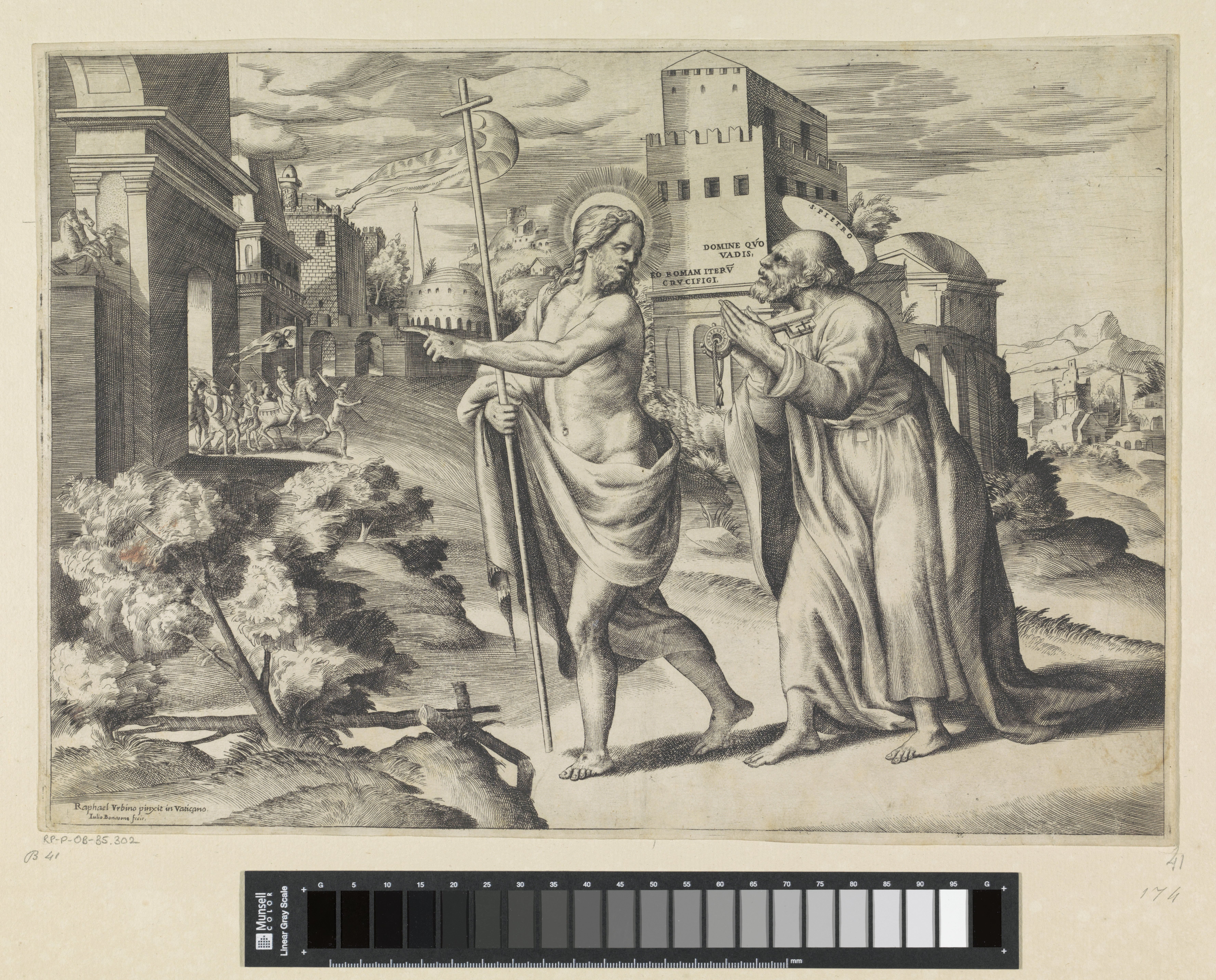 Christus verschijnt aan Petrus bij de poort van Rome