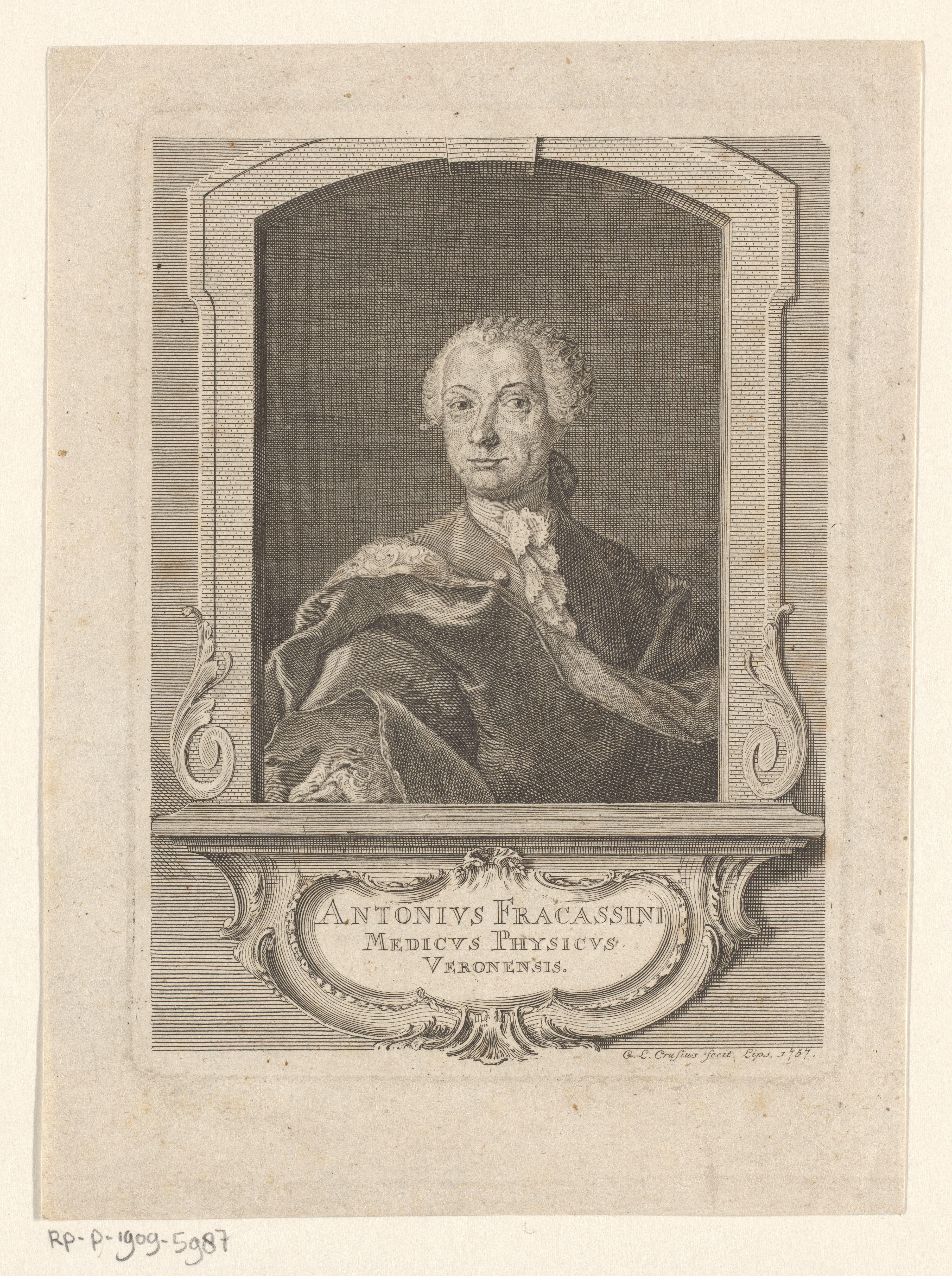 Portret van Antonio Fracassini