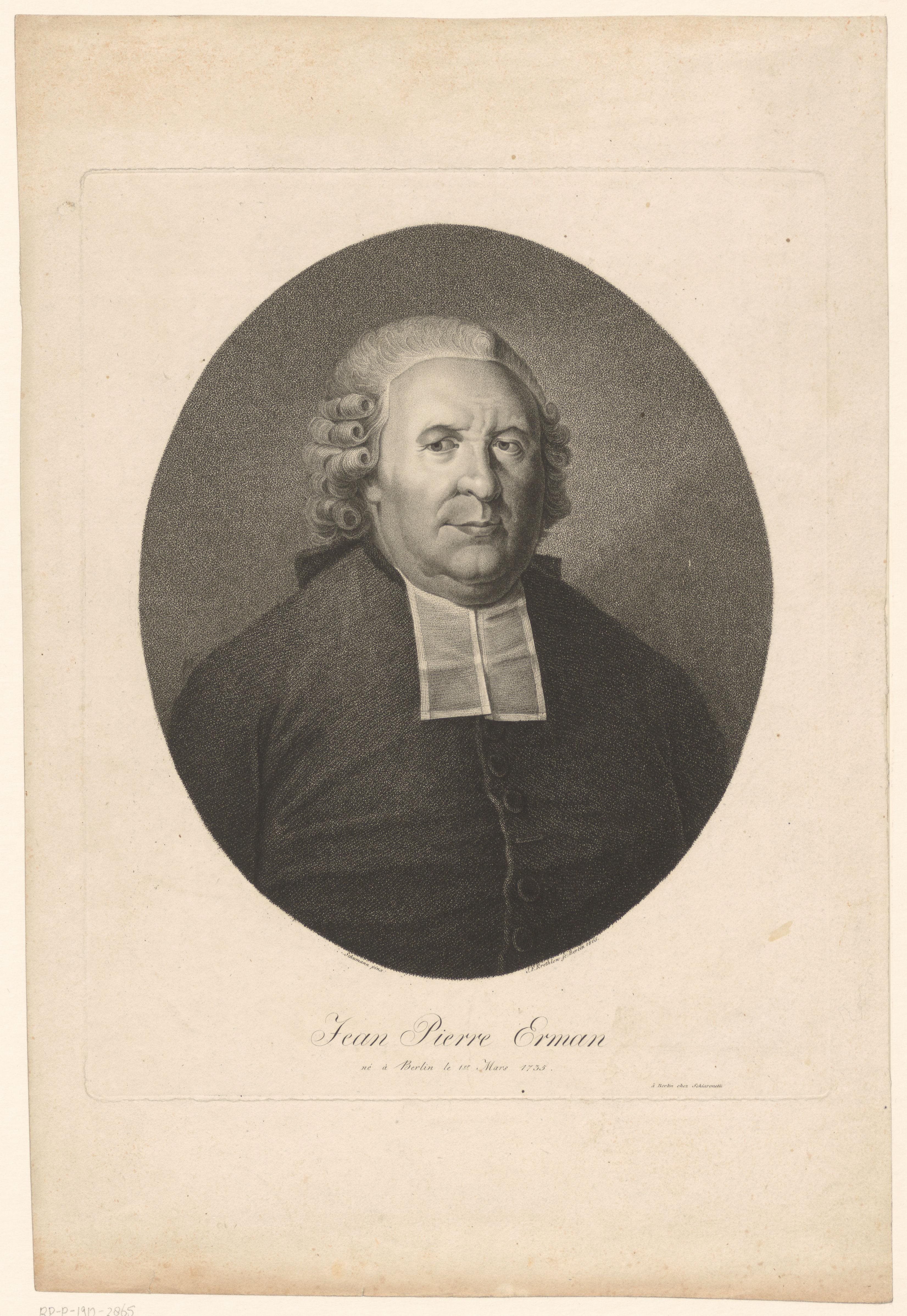 Portret van Jean Pierre Erman