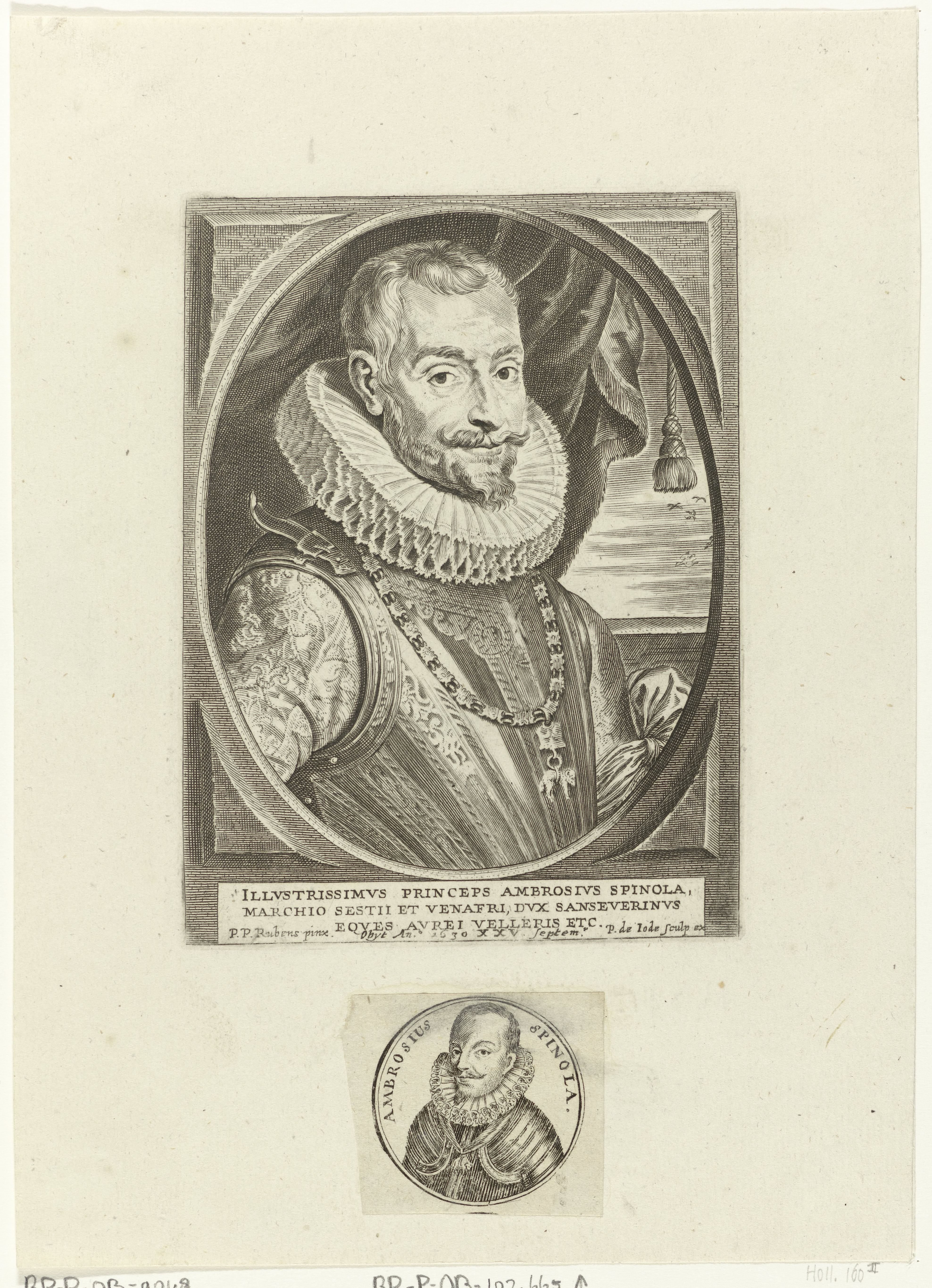 Busteportret van Ambrogio Spinola