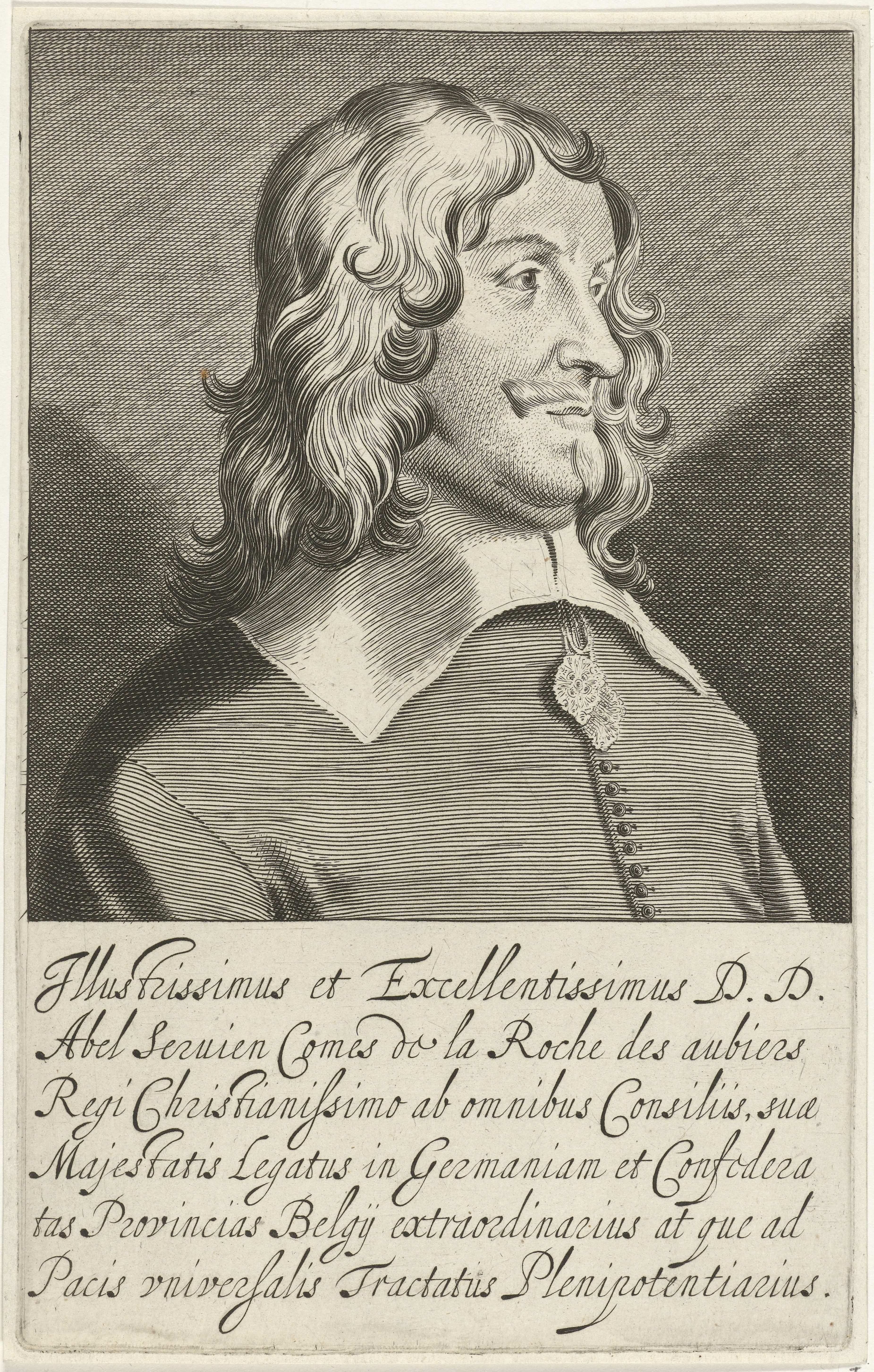 Portret van Abel de Servien, graaf de la Roche