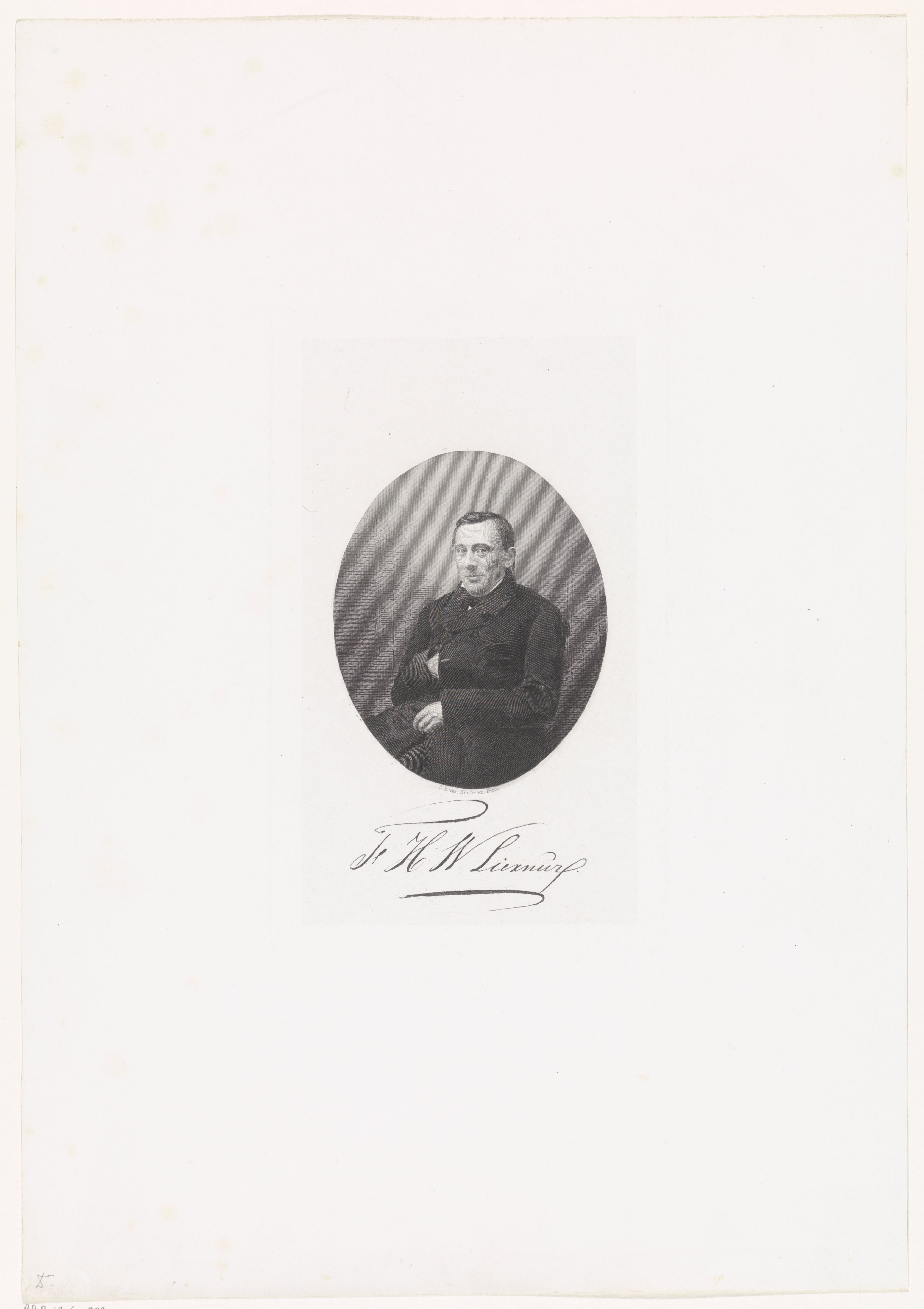 Portret van F.H.W. Liernur