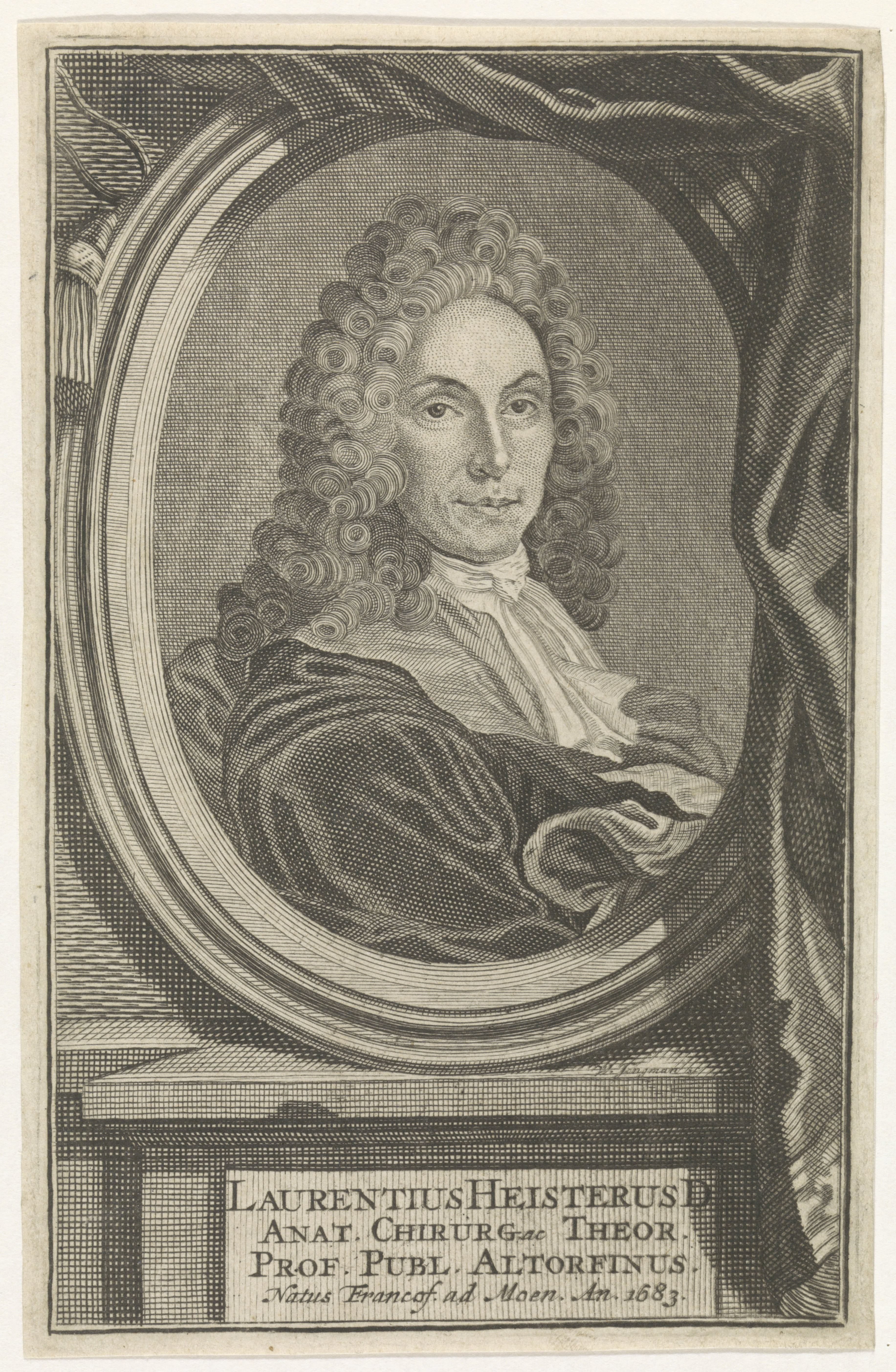 Portret van Lorenz Heister