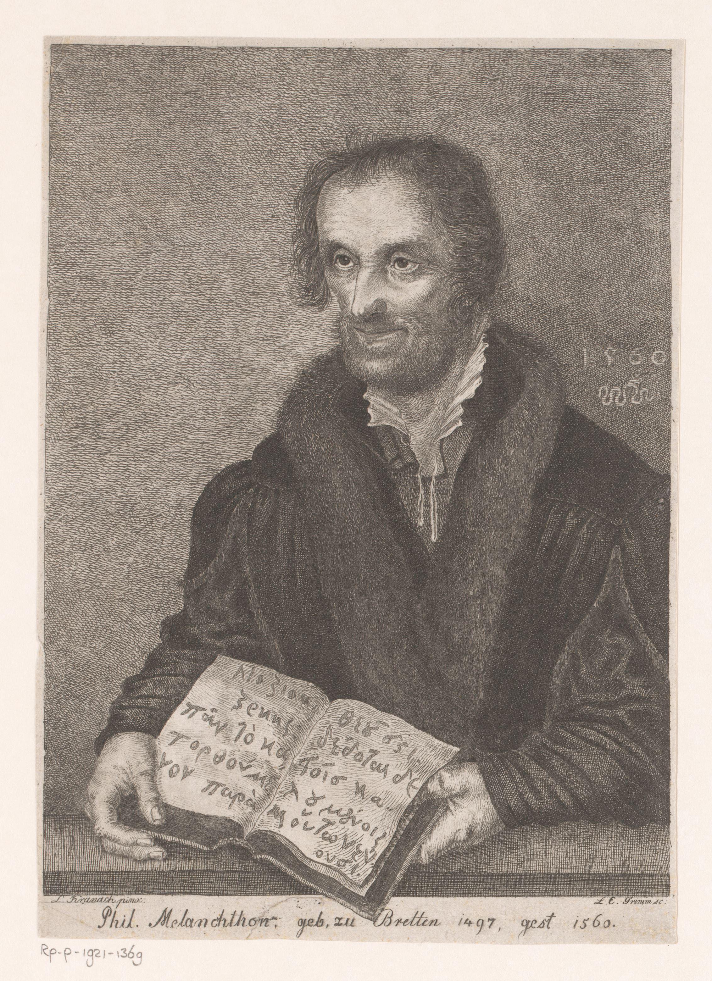 Portret van Philipp Melanchthon