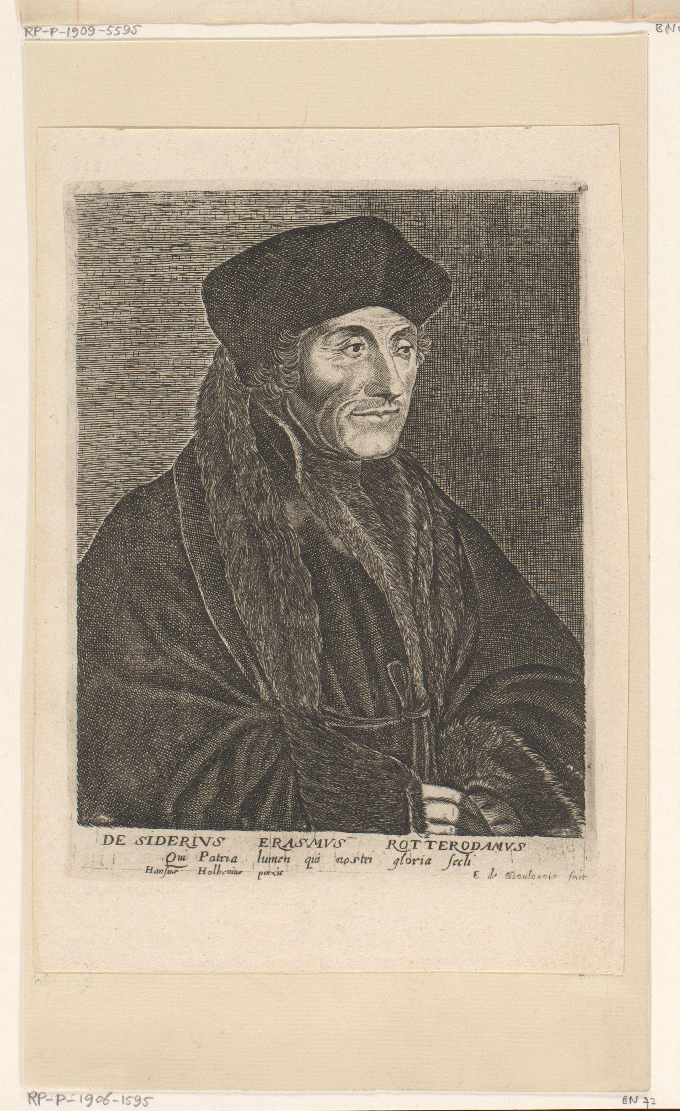 Portret van Desiderius Erasmus