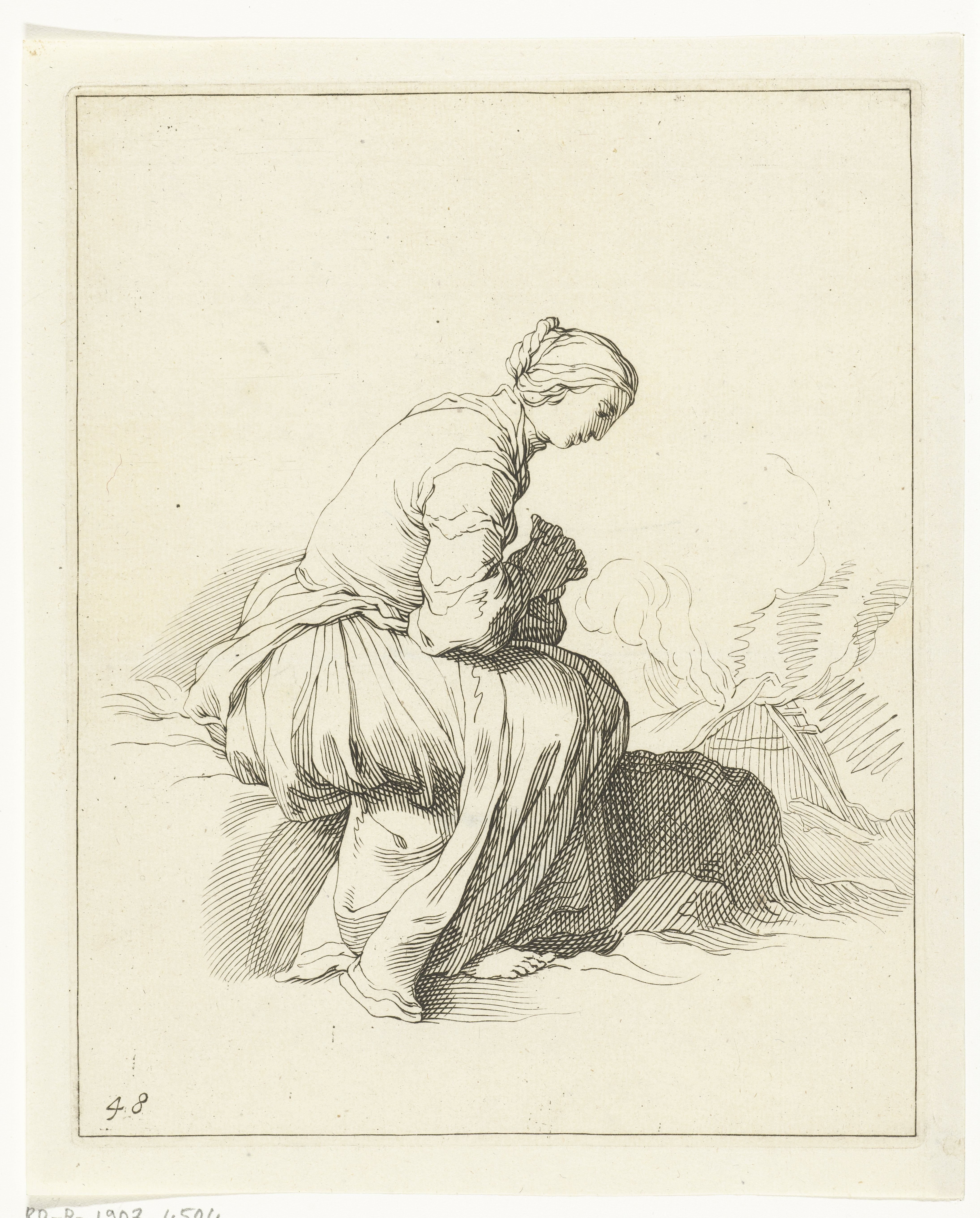 Biddende vrouw