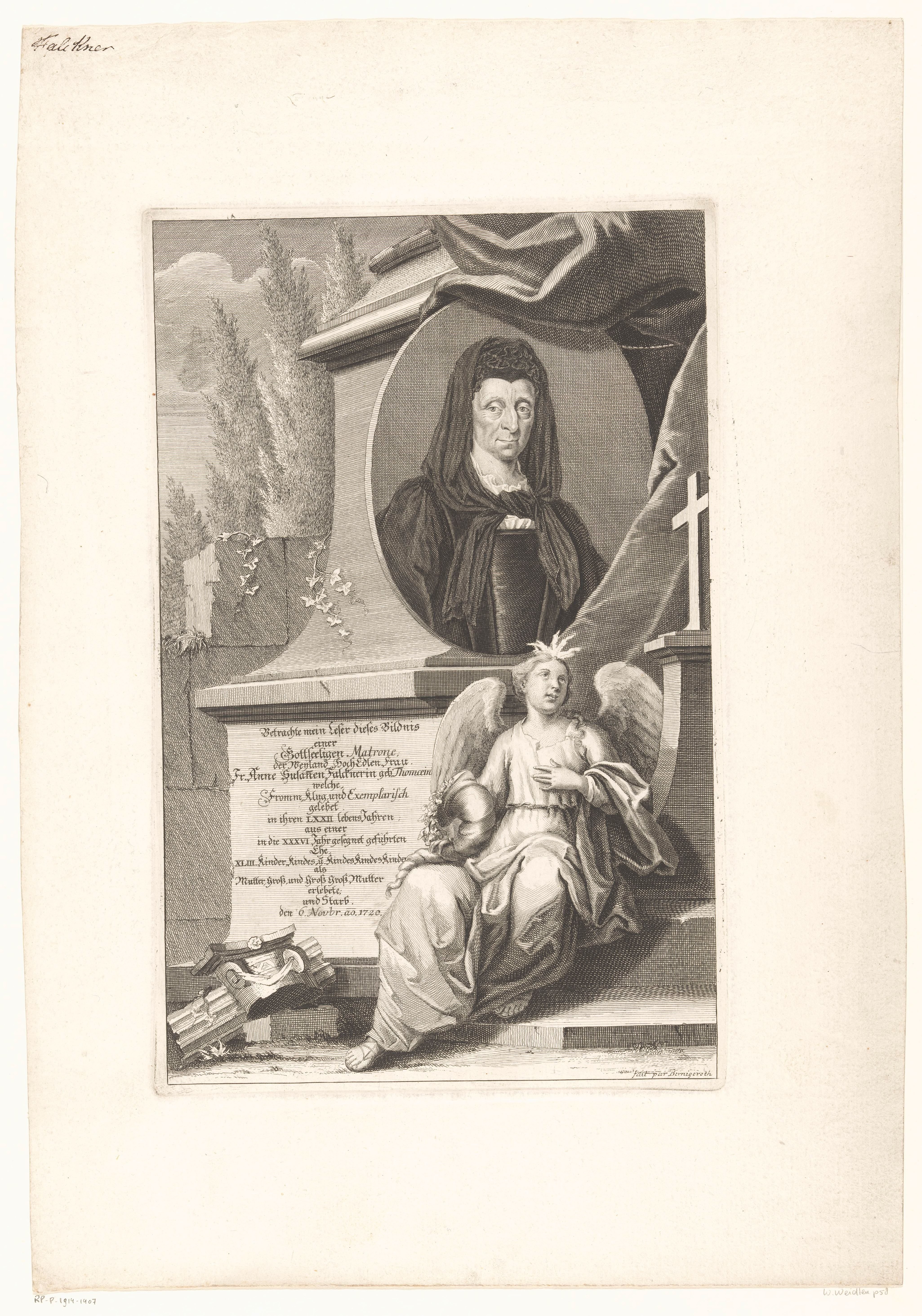 Portret van Anna Susanne Falckner