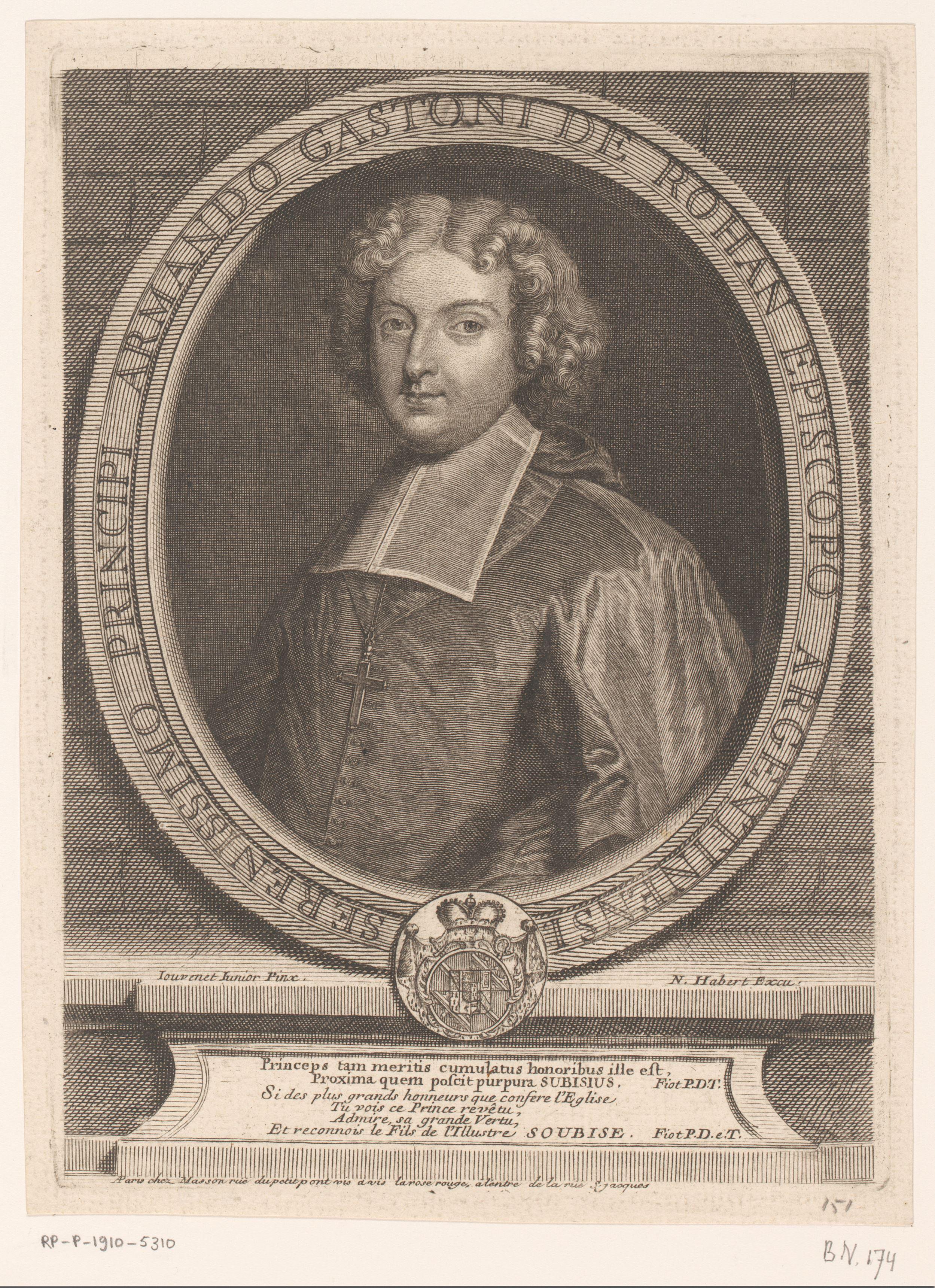 Portret van Armand Gaston Maximilien de Rohan