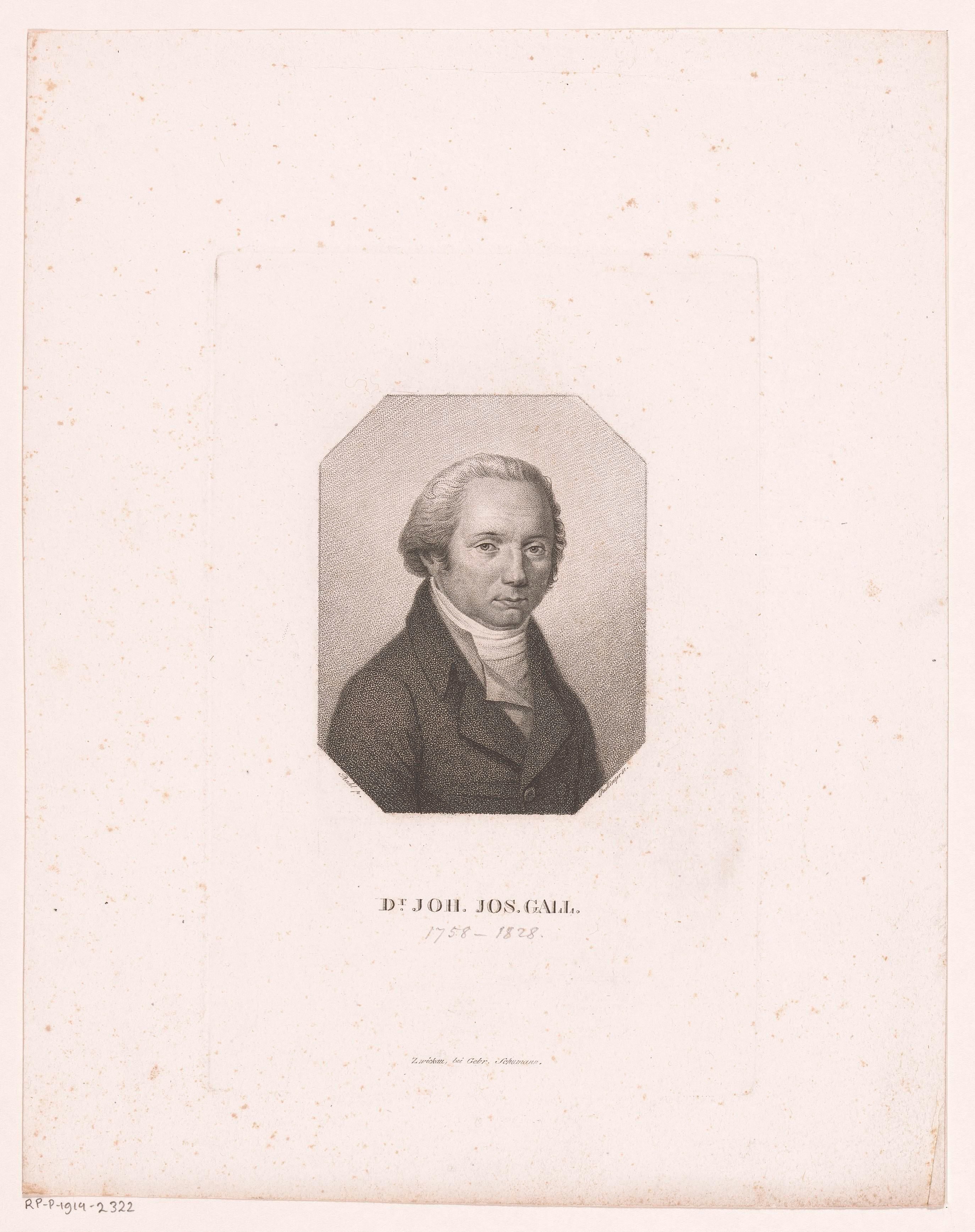 Portret van Franz Joseph Gall
