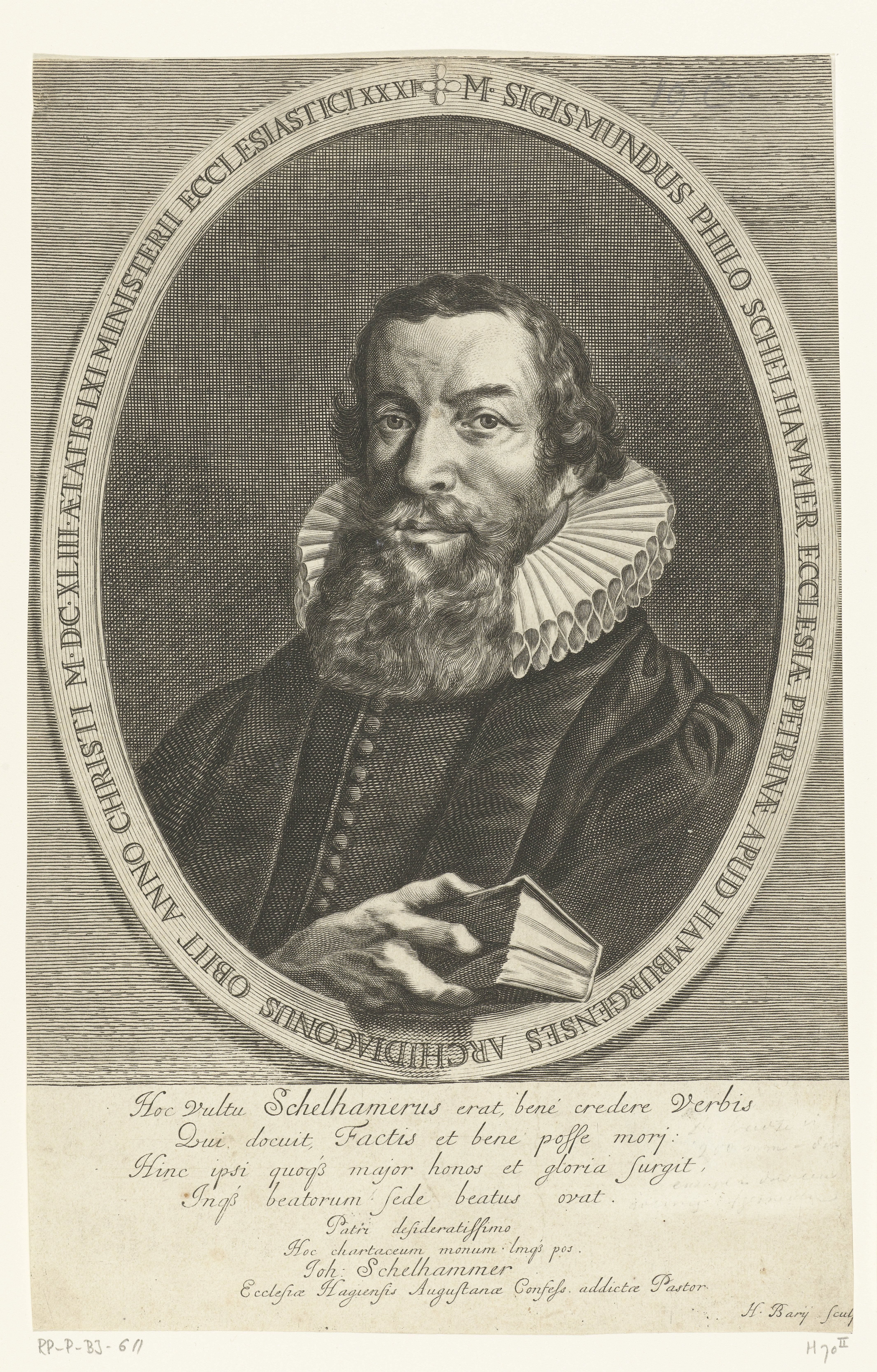 Portret van Sigismund Philo Schelhammer