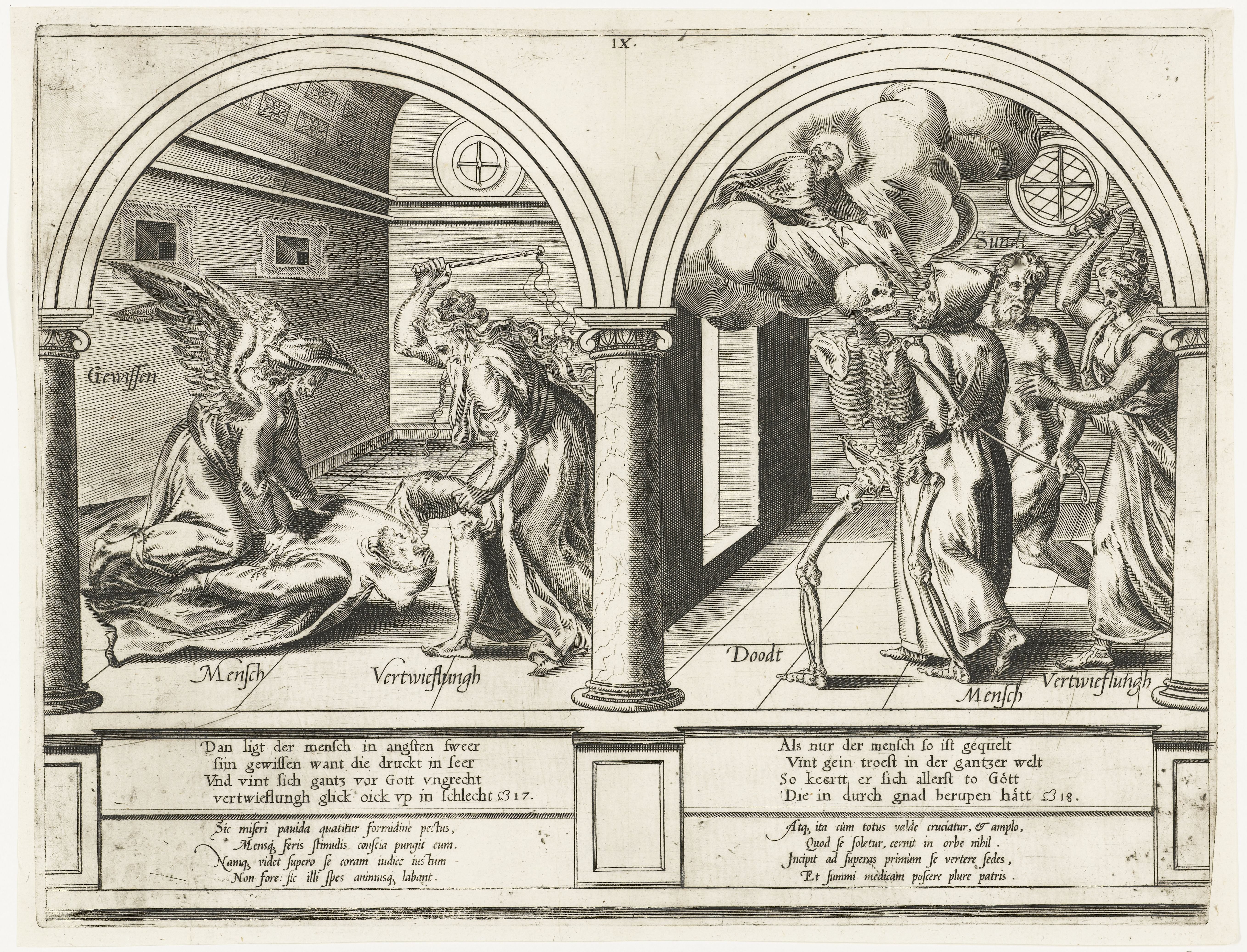 De Mens gekweld door Geweten en Vertwijfeling en het vinden van de Genade Gods