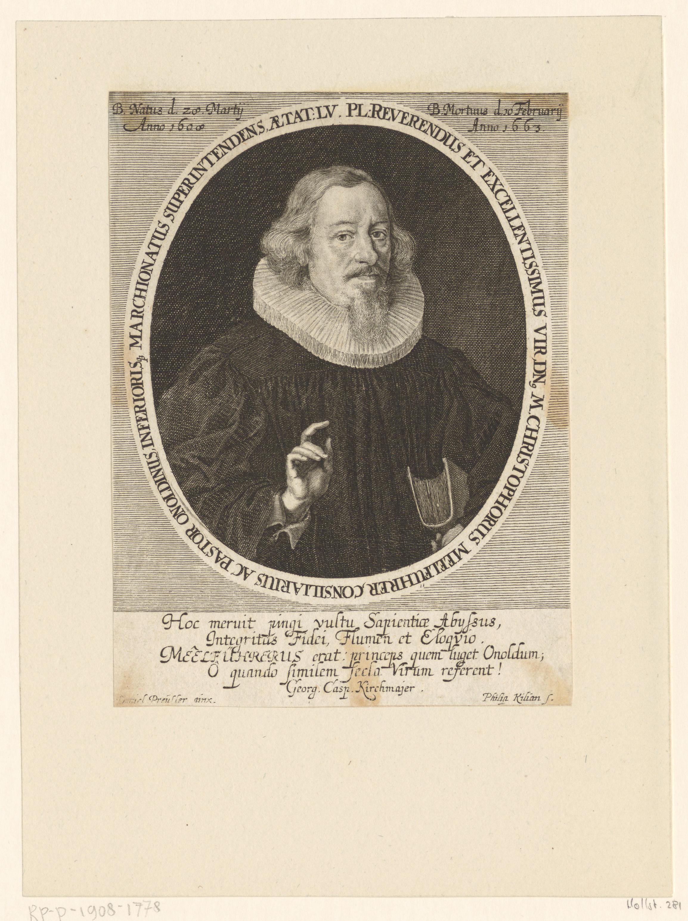 Portret van Christoph Meelführer