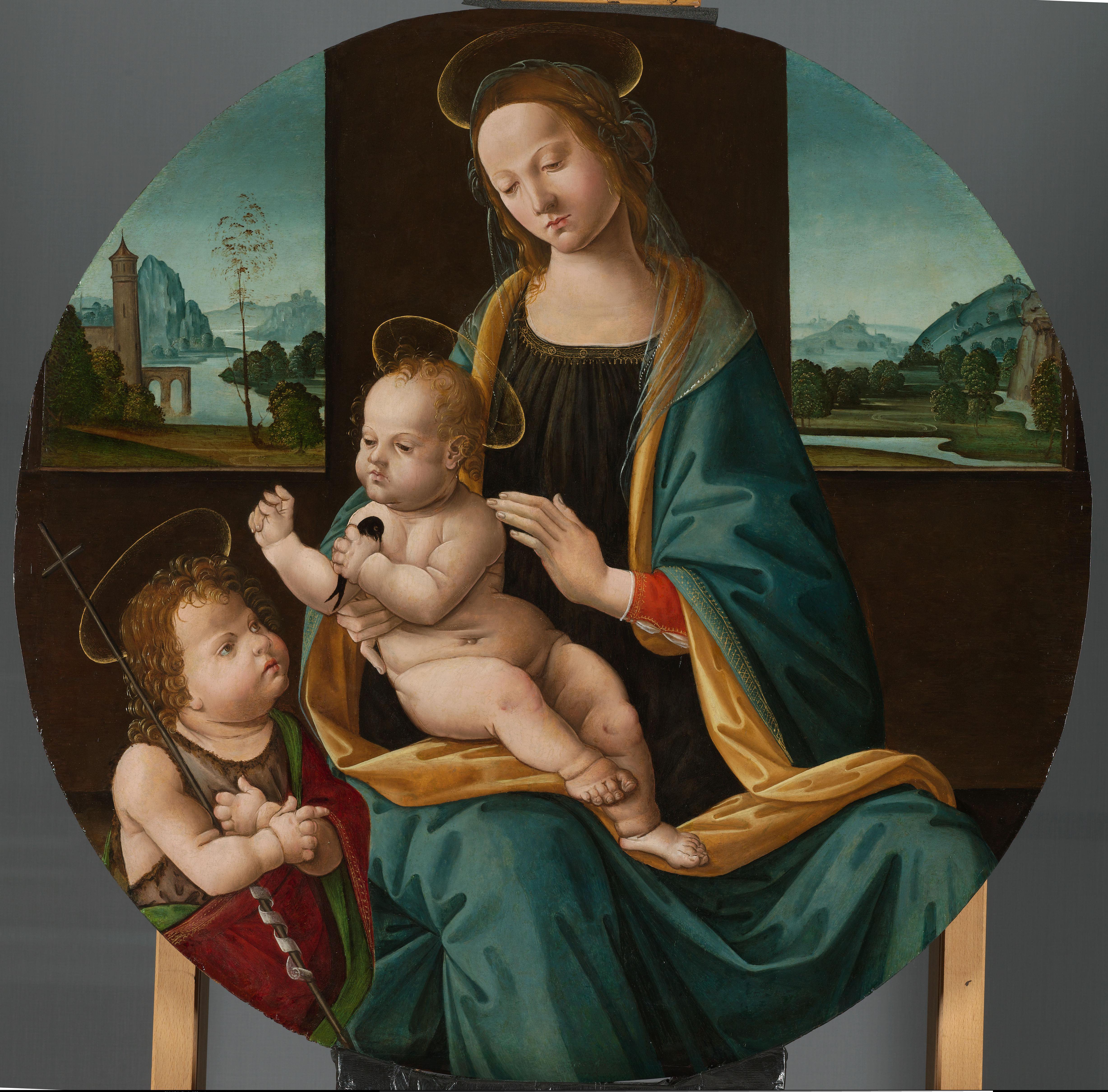 Maria met Christuskind en Johannes de Doper