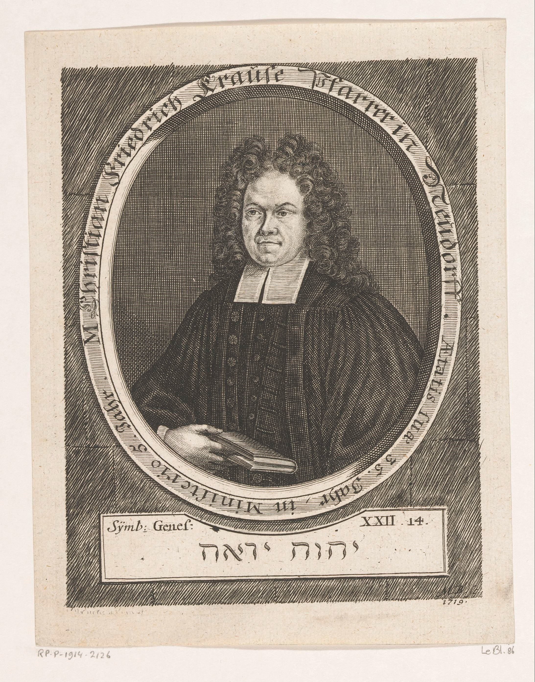 Portret van Christian Friedrich Krause