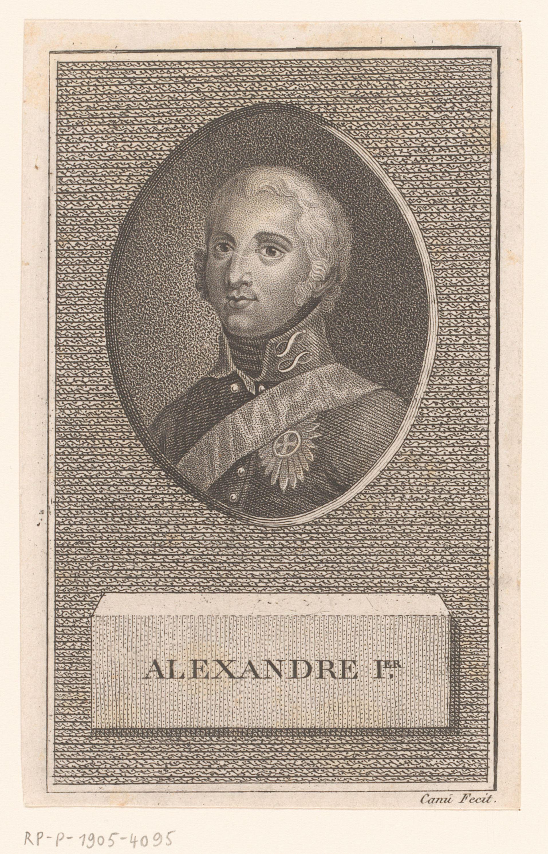 Portret van keizer Alexander I van Rusland