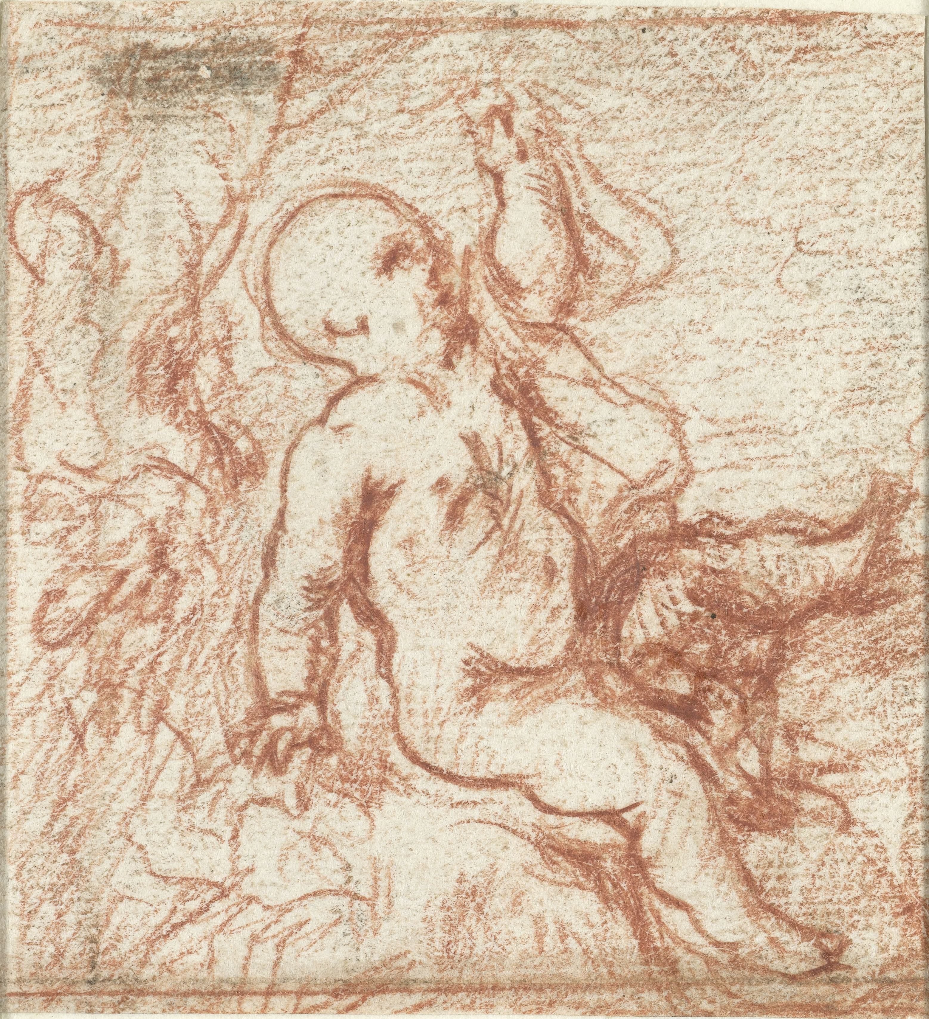 Putto in landschap