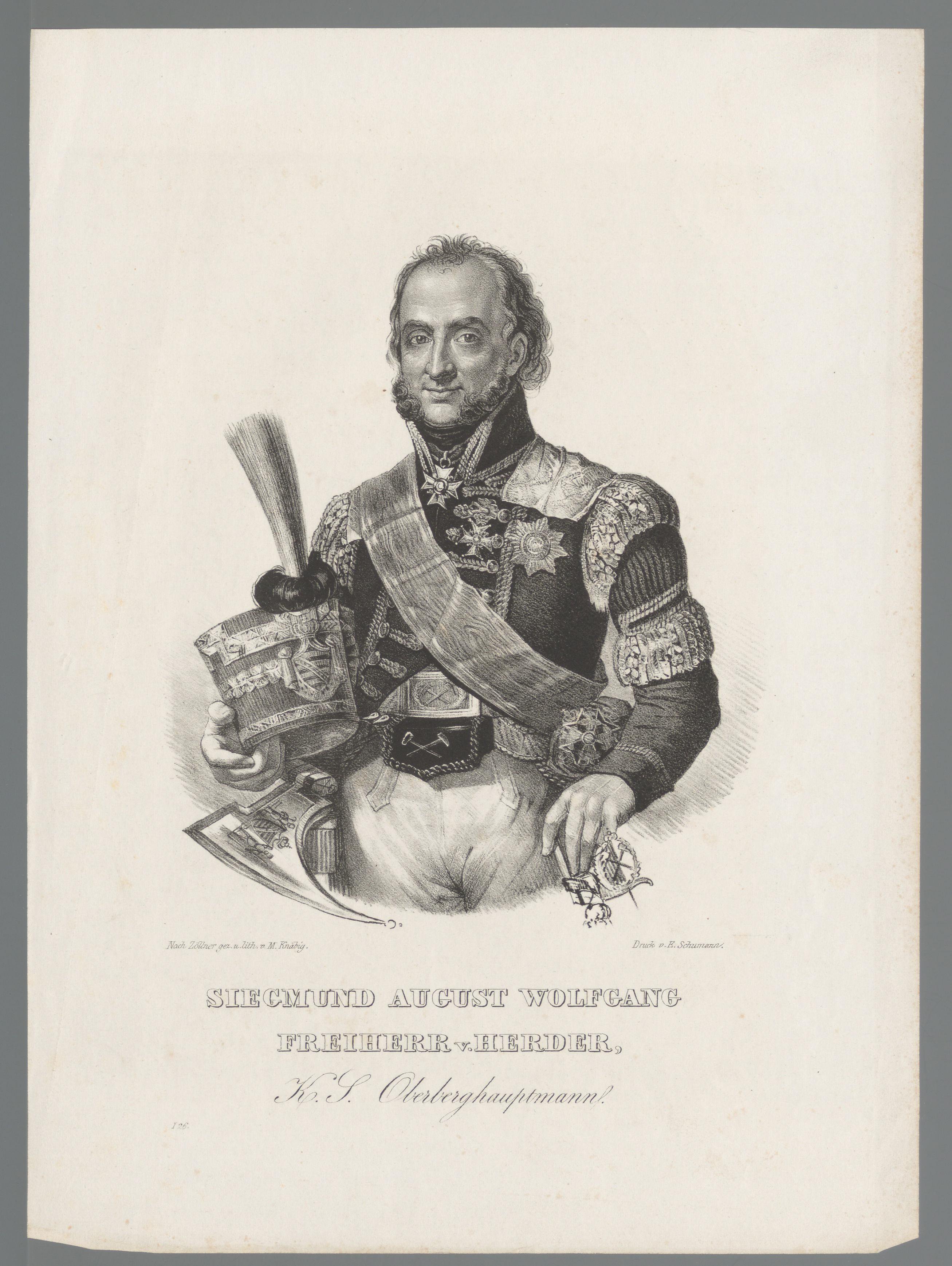 Portret van Siegmund August Wolfgang von Herder