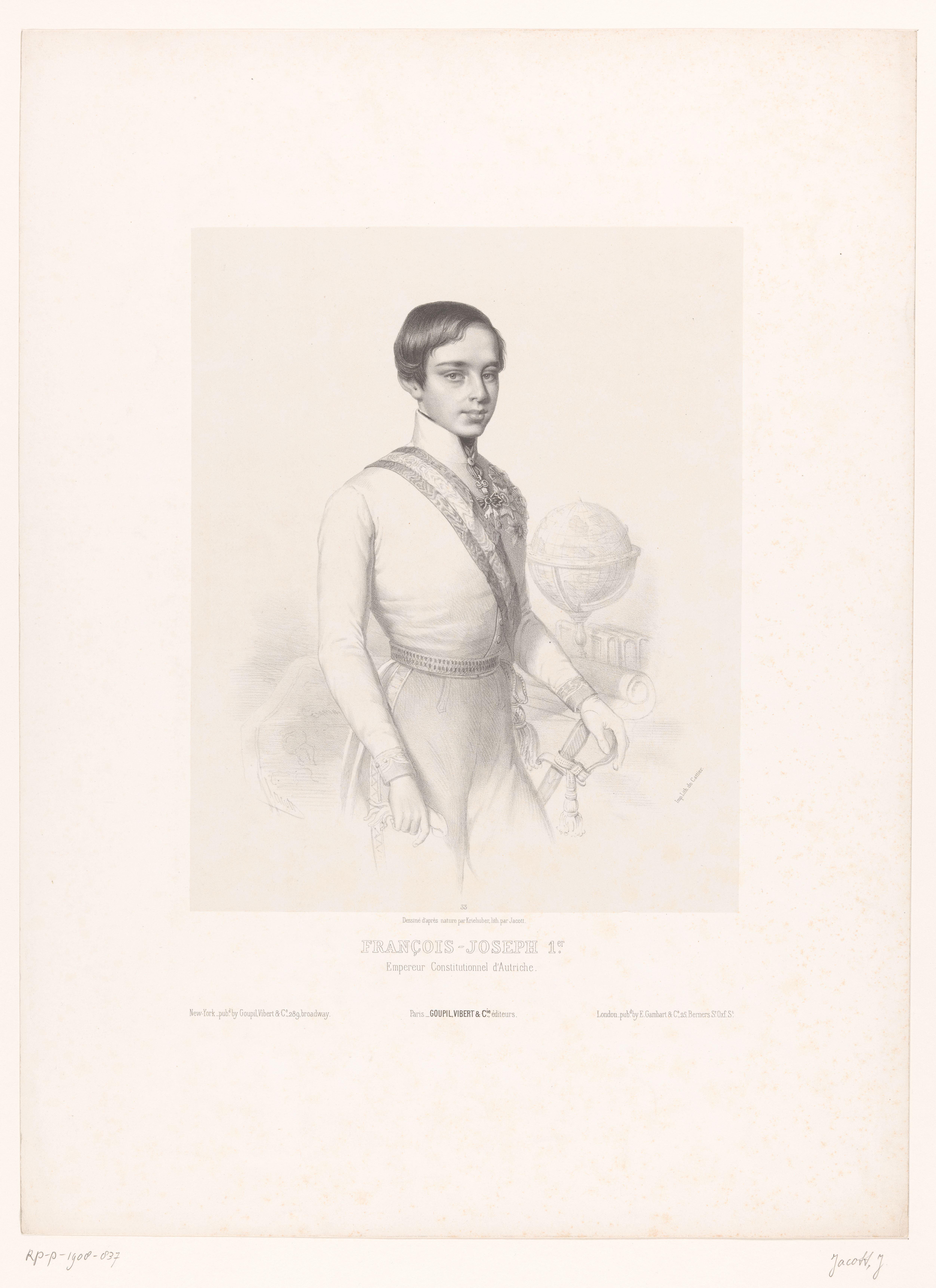 Portret van Frans Jozef I van Oostenrijk