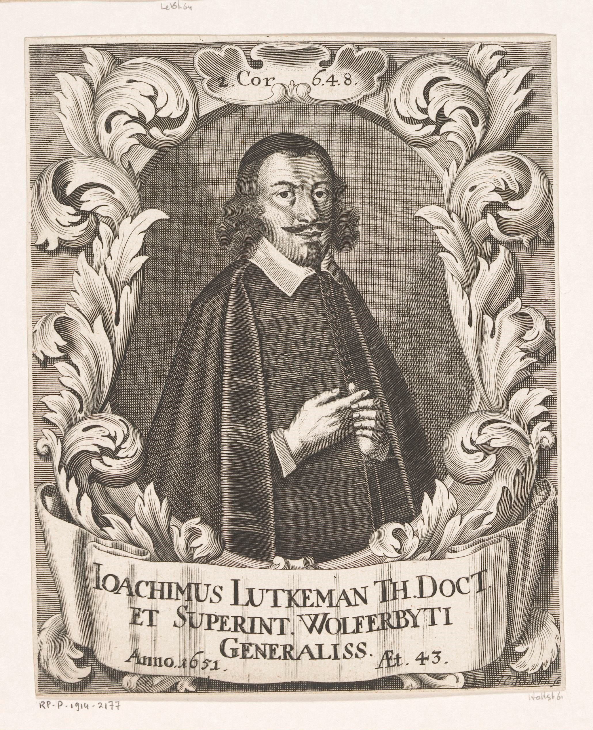 Portret van Joachim Lütkemann