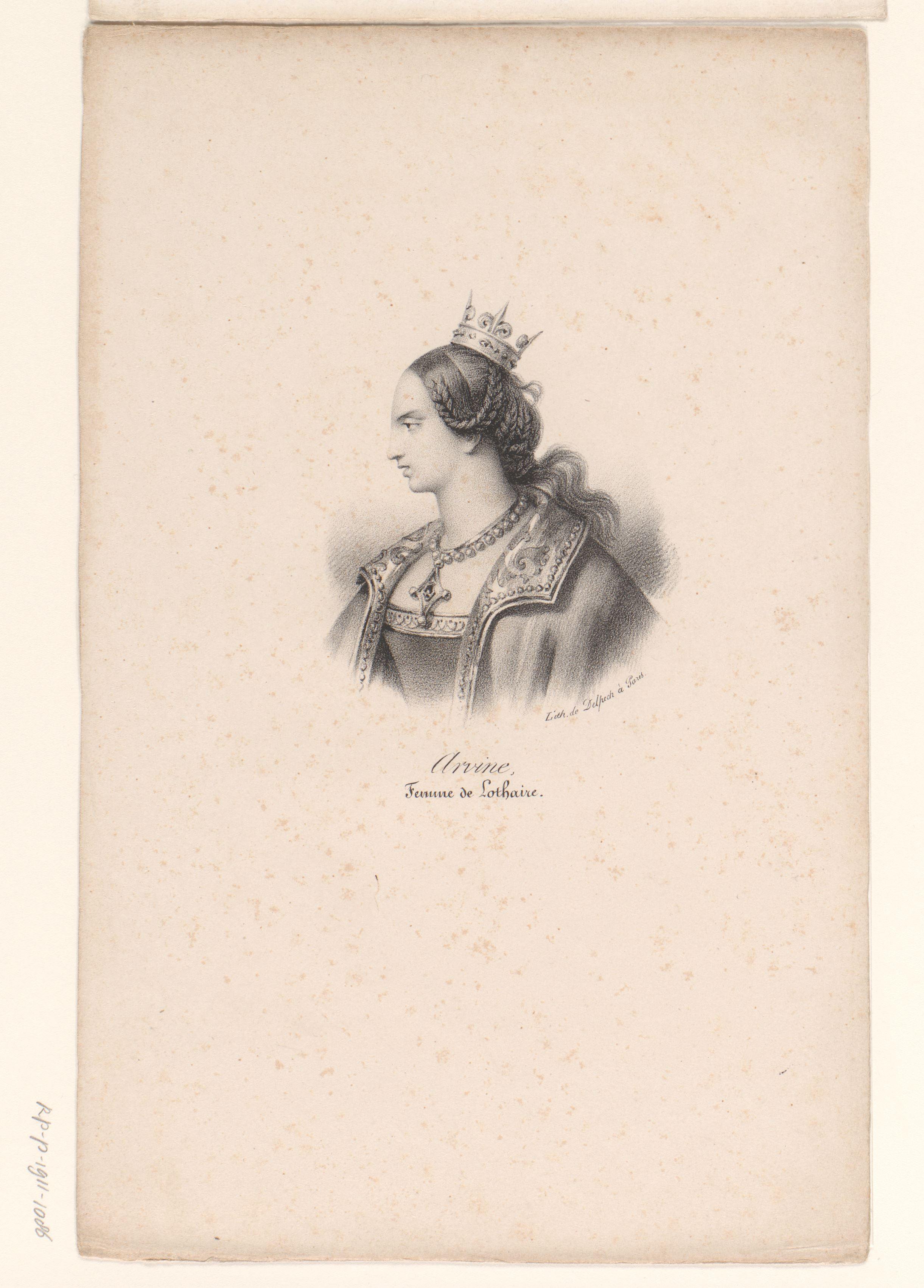Portret van Emma van Italië