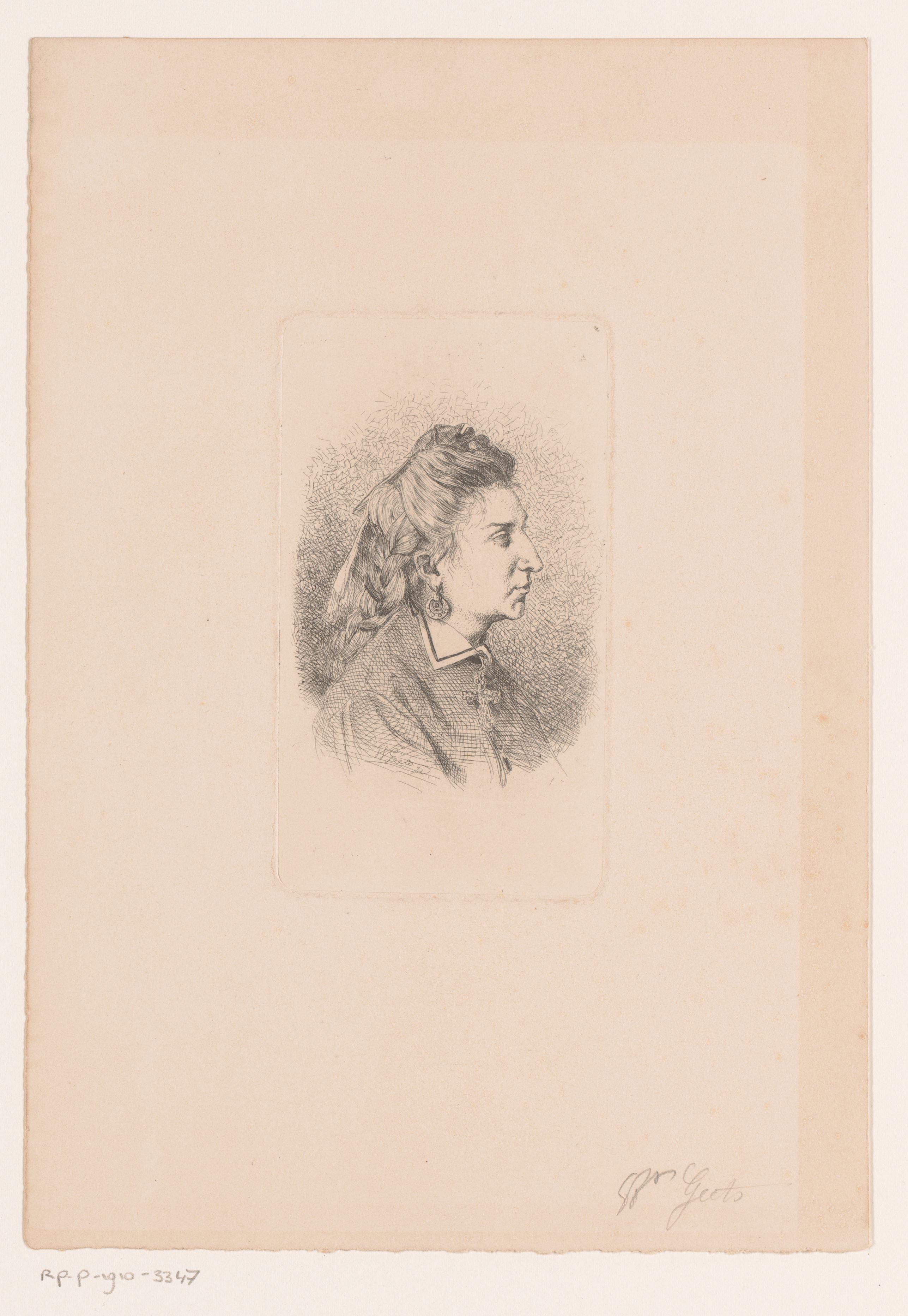 Portret van een onbekende vrouw