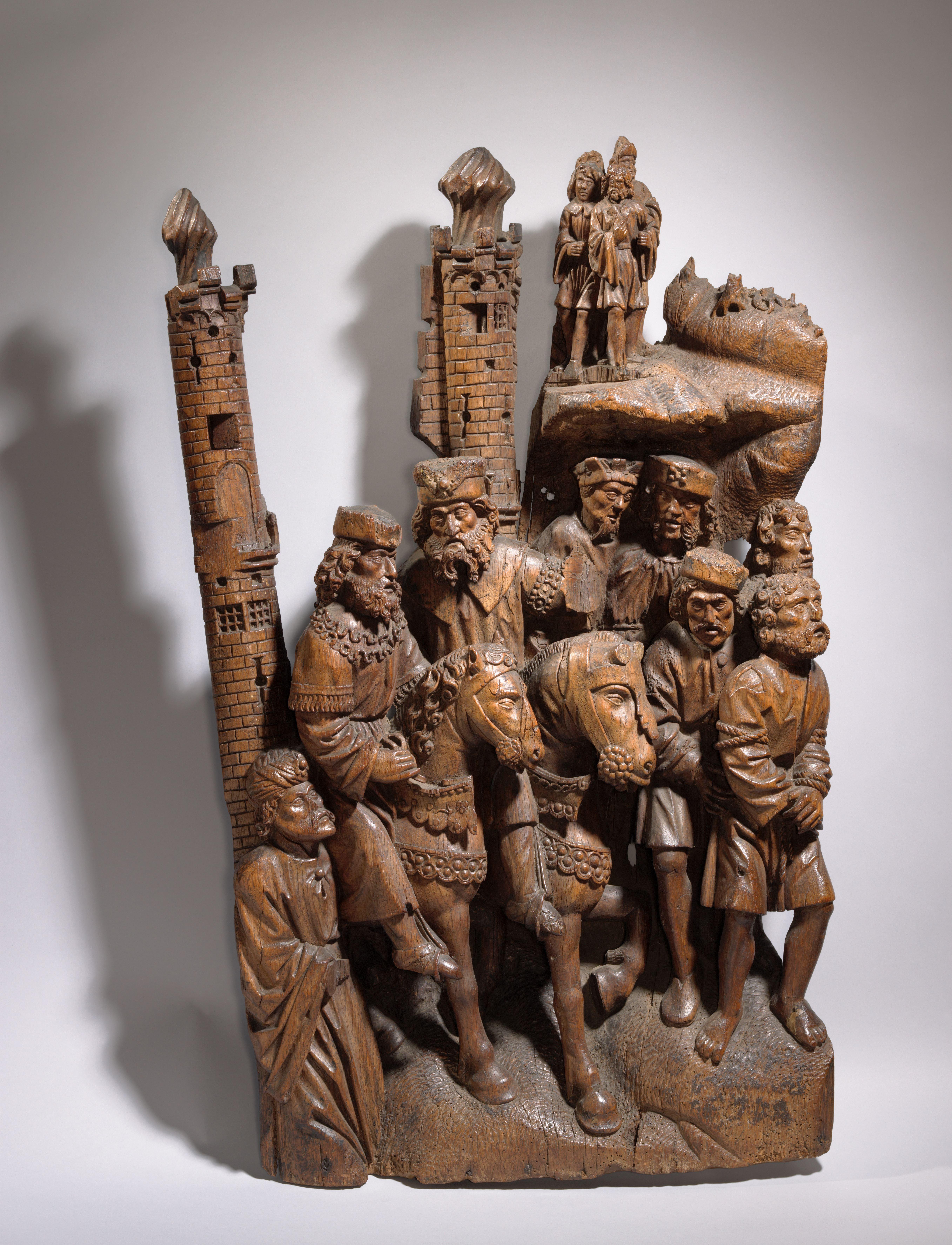 Procession of Men on Foot and Horseback, from a Christ Carrying the Cross Procession of Men on Foot and Horseback, from a Christ Carrying the Cross