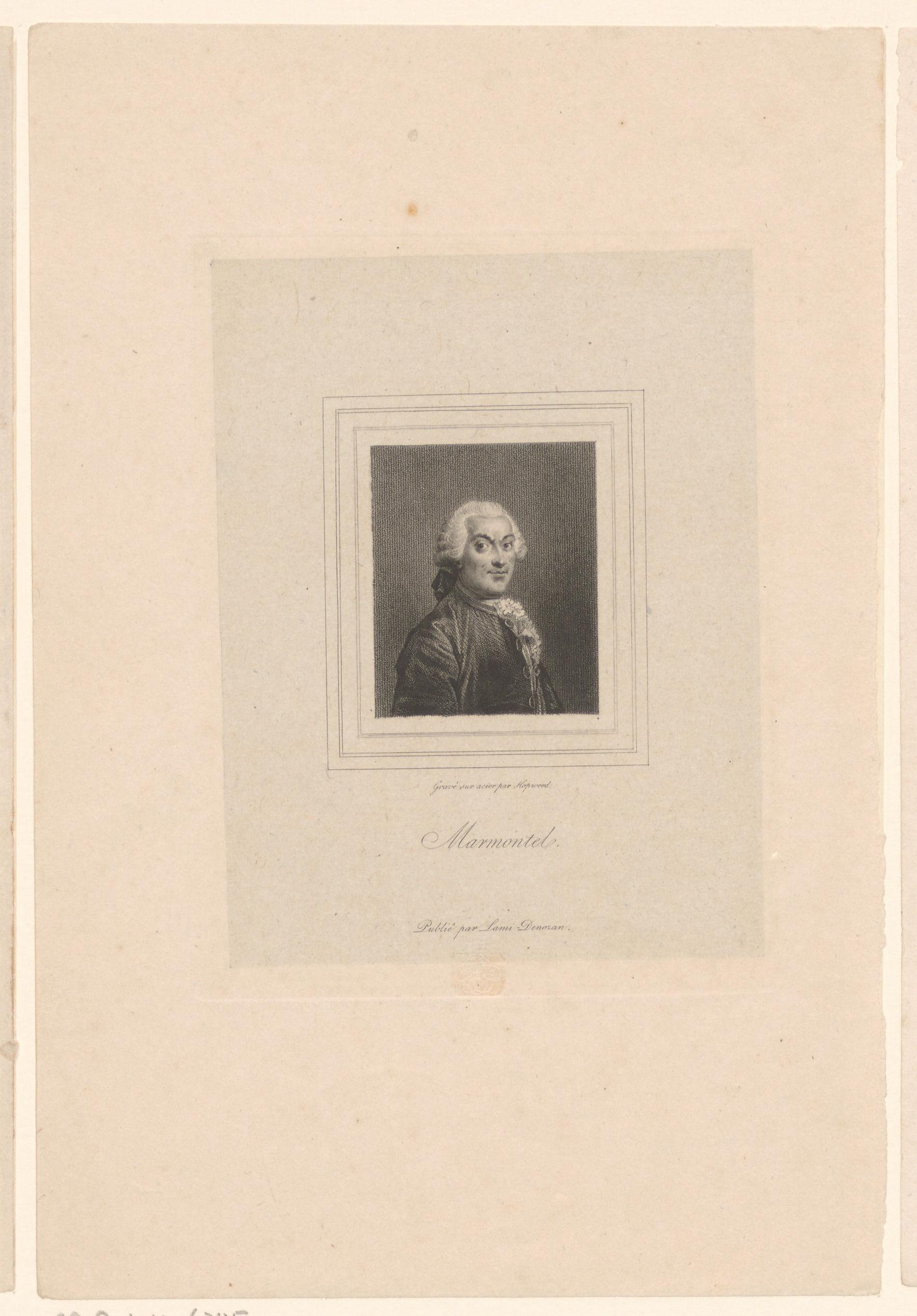 Portret van Jean-François Marmontel