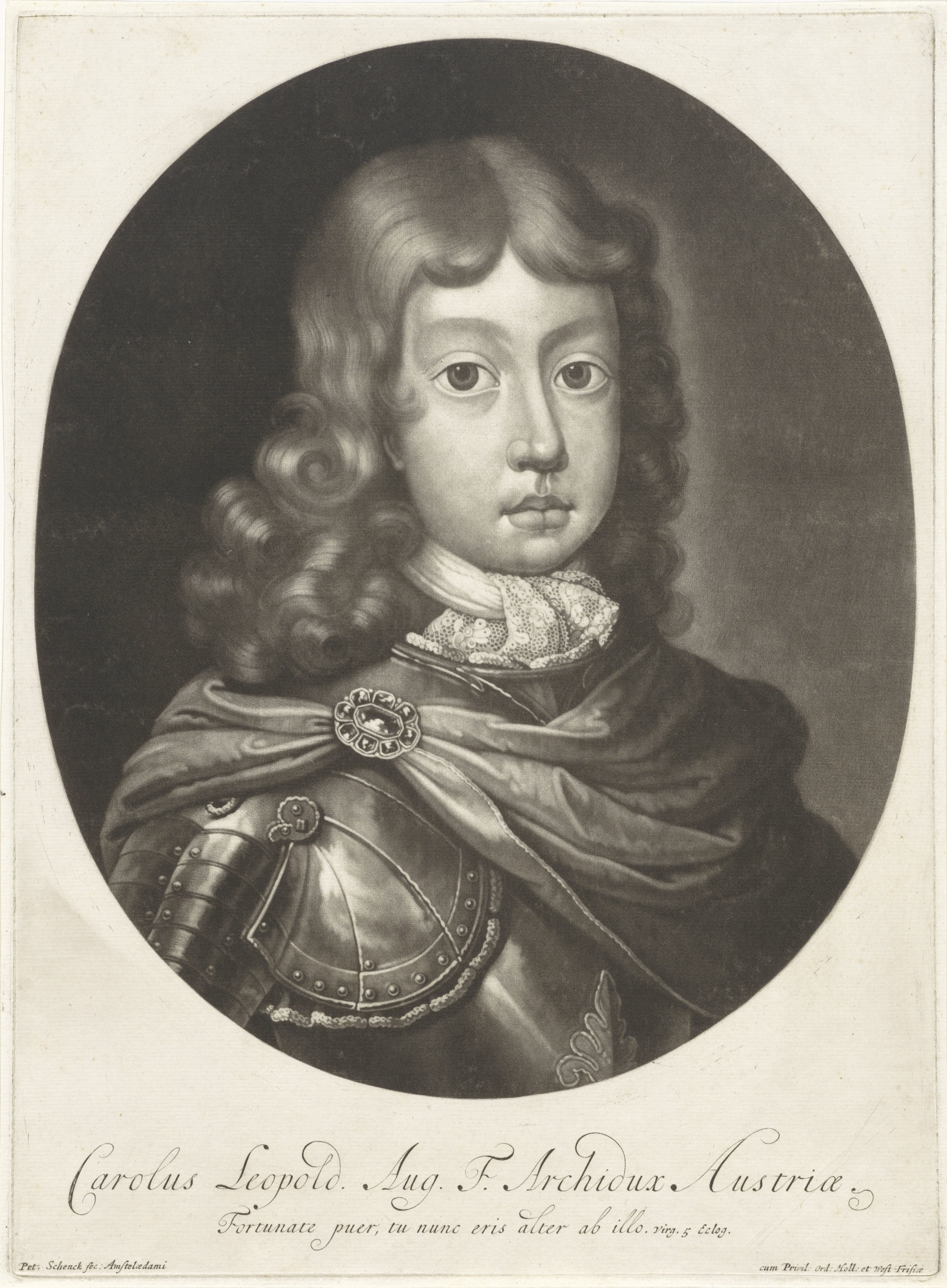Portret van een jongen, mogelijk Karel Leopold van Oostenrijk