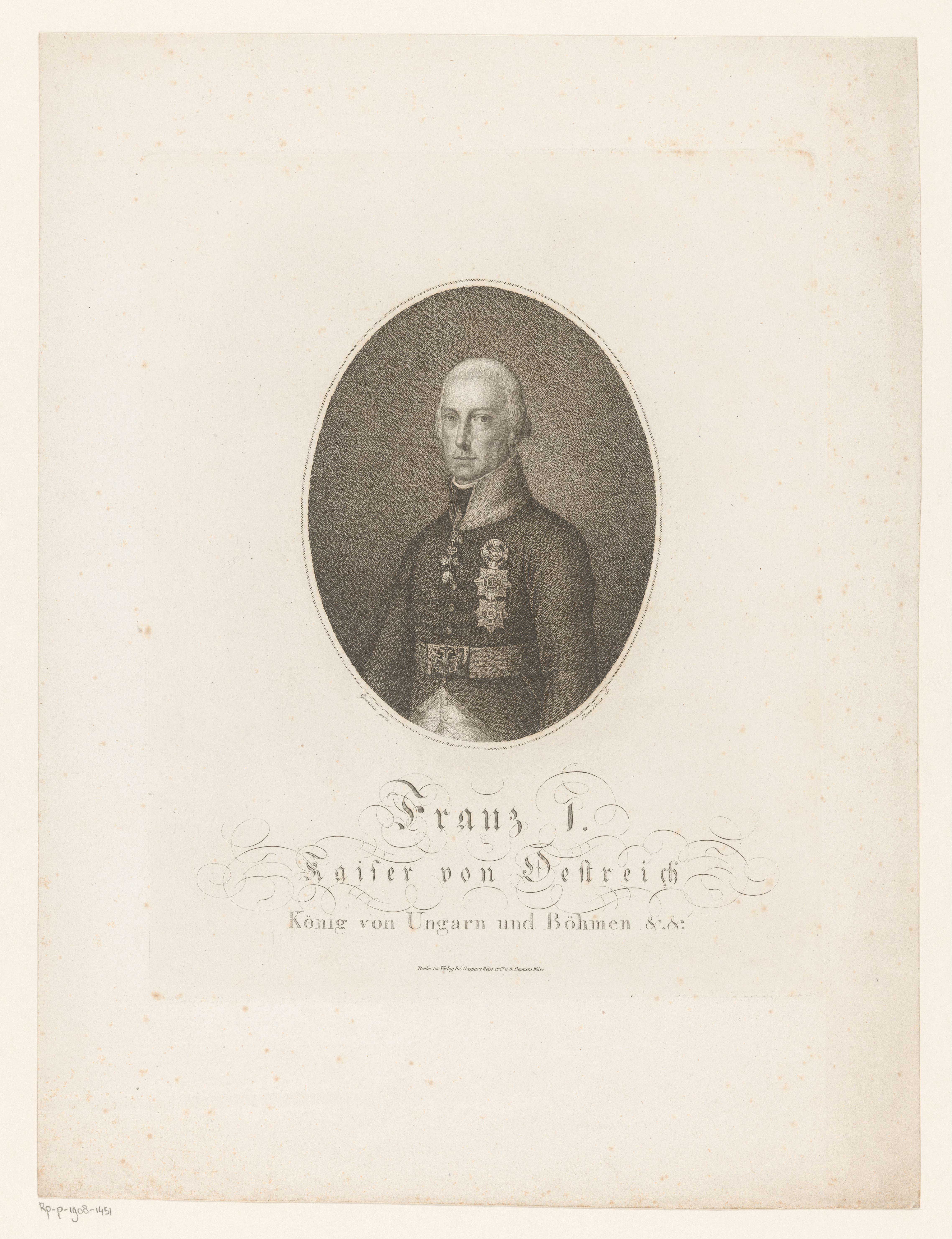 Portret van Frans II Josef Karel