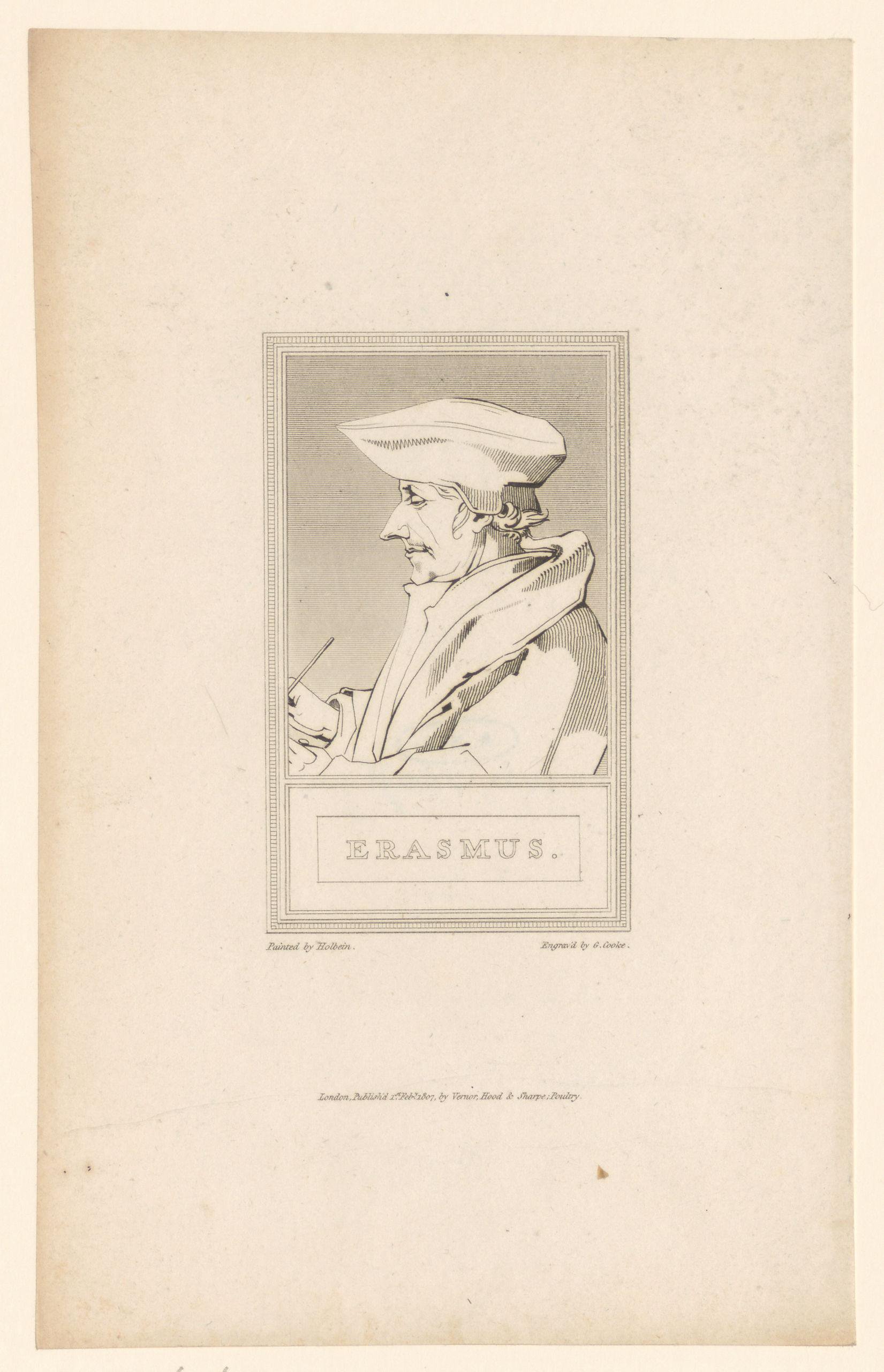 Portret van Desiderius Erasmus