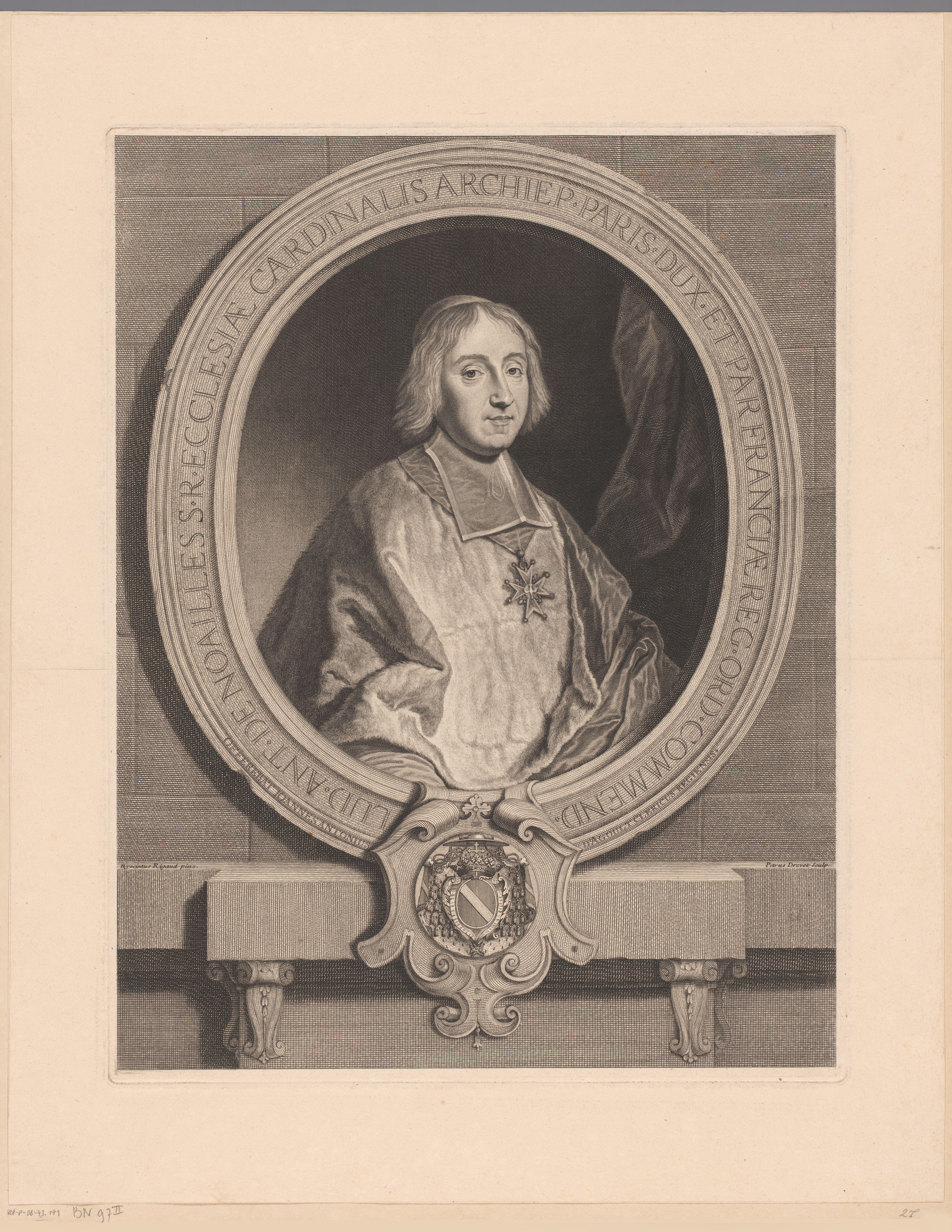 Portret van Louis Antoine de Noailles