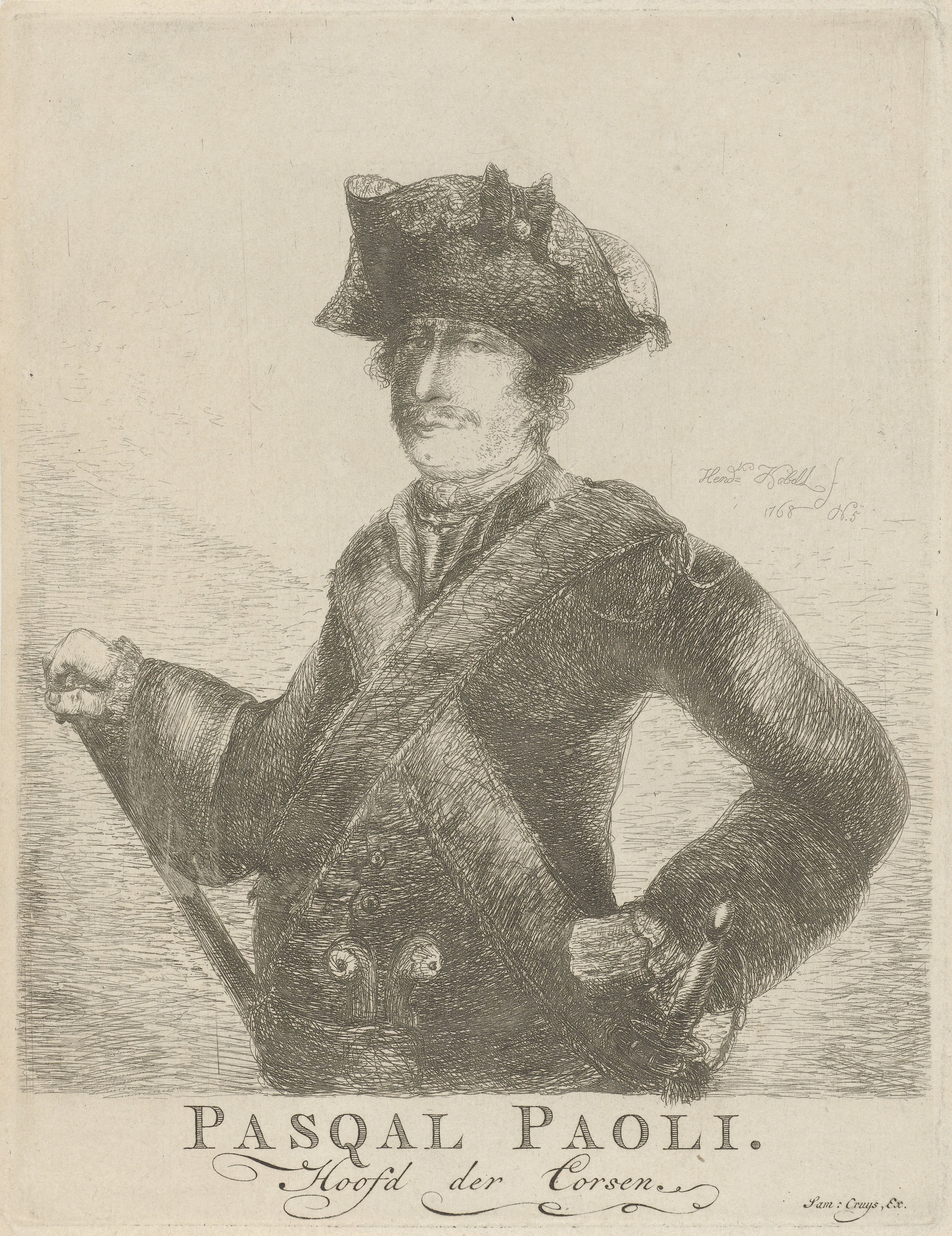 Portret van Pasquale Paoli