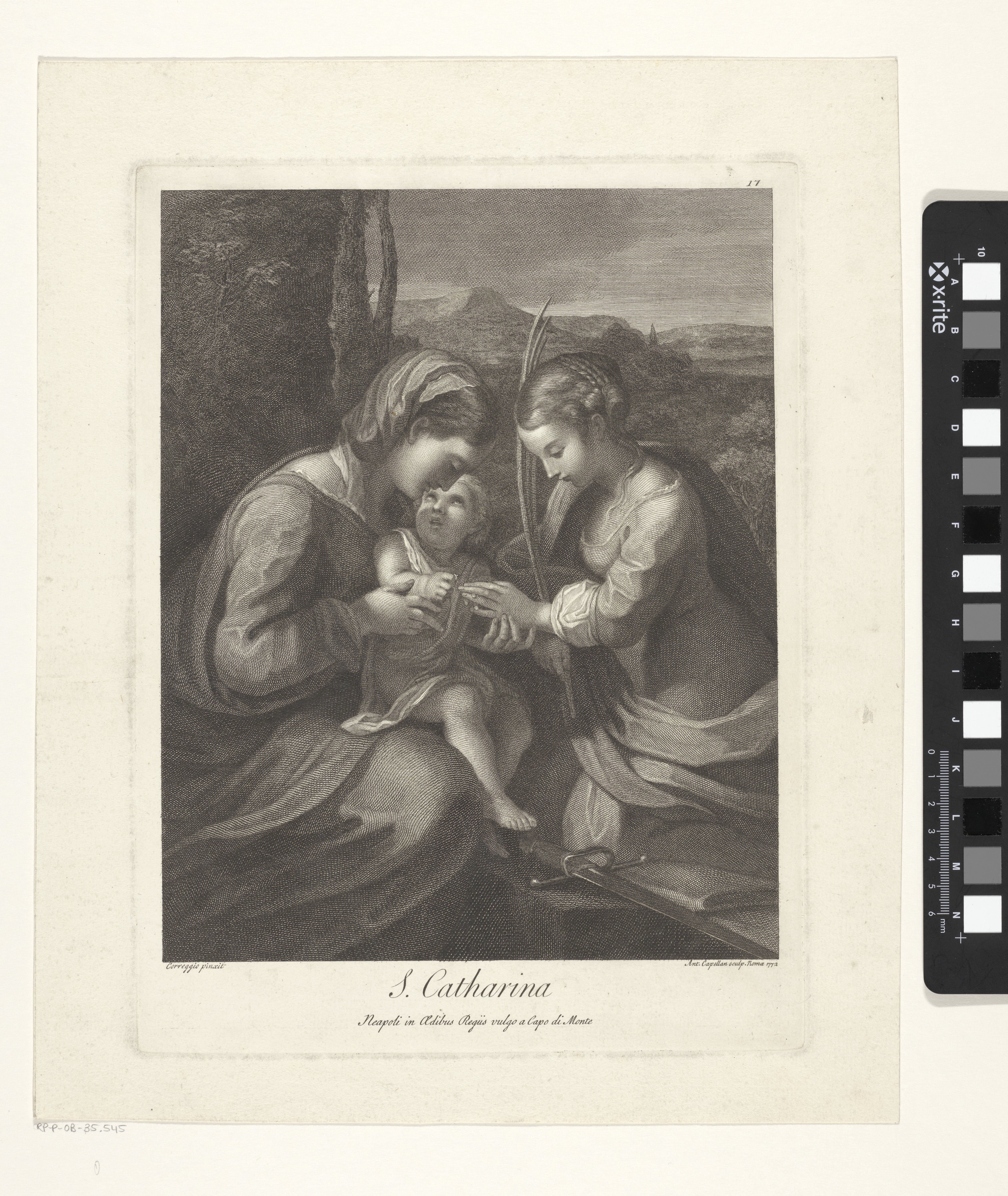 Het mystieke huwelijk van de heilige Catharina