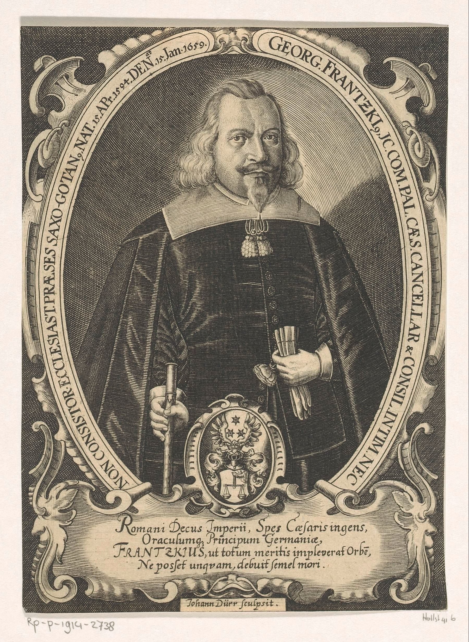 Portret van Georg Frantzke