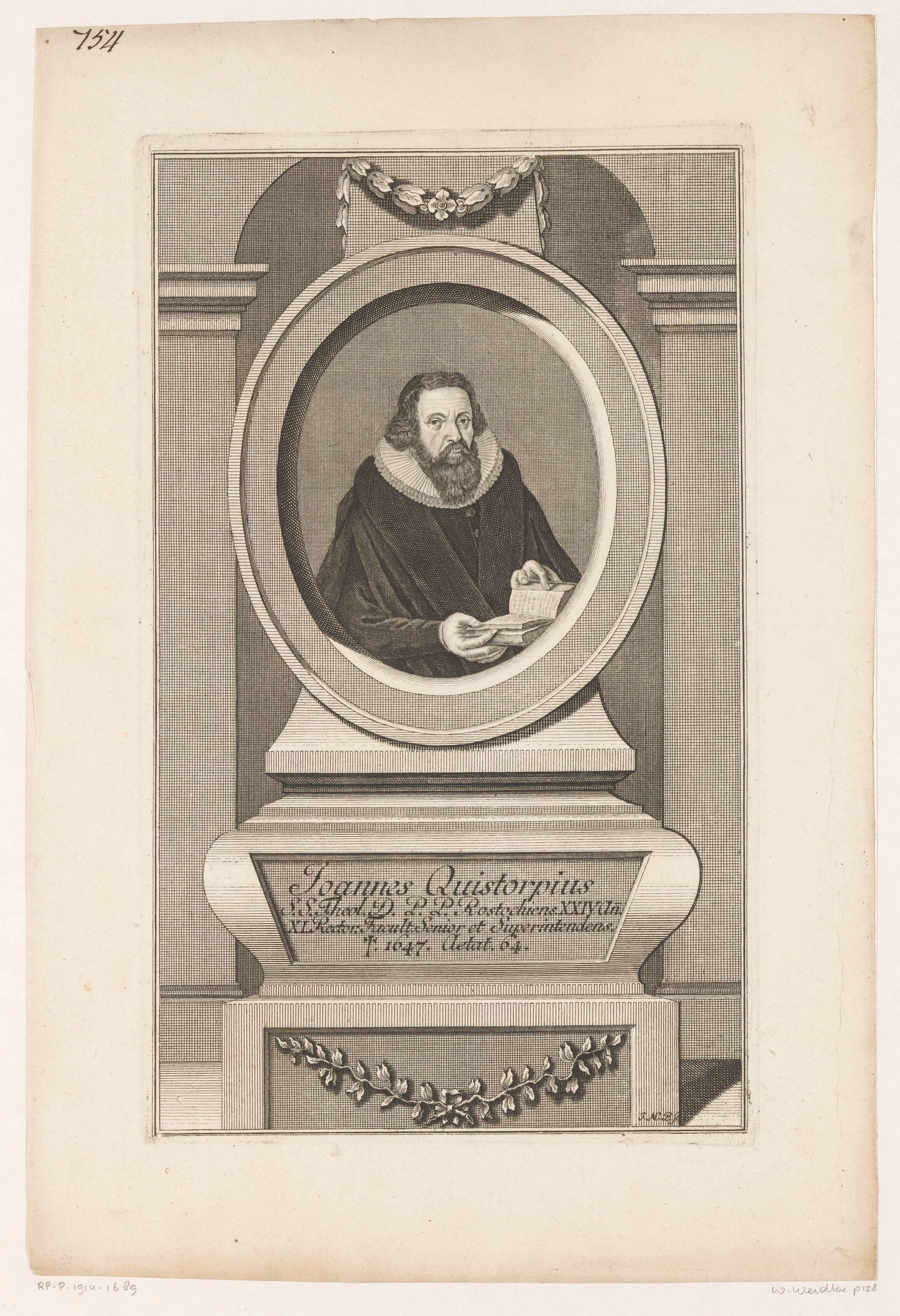 Portret van Johann Quistorp