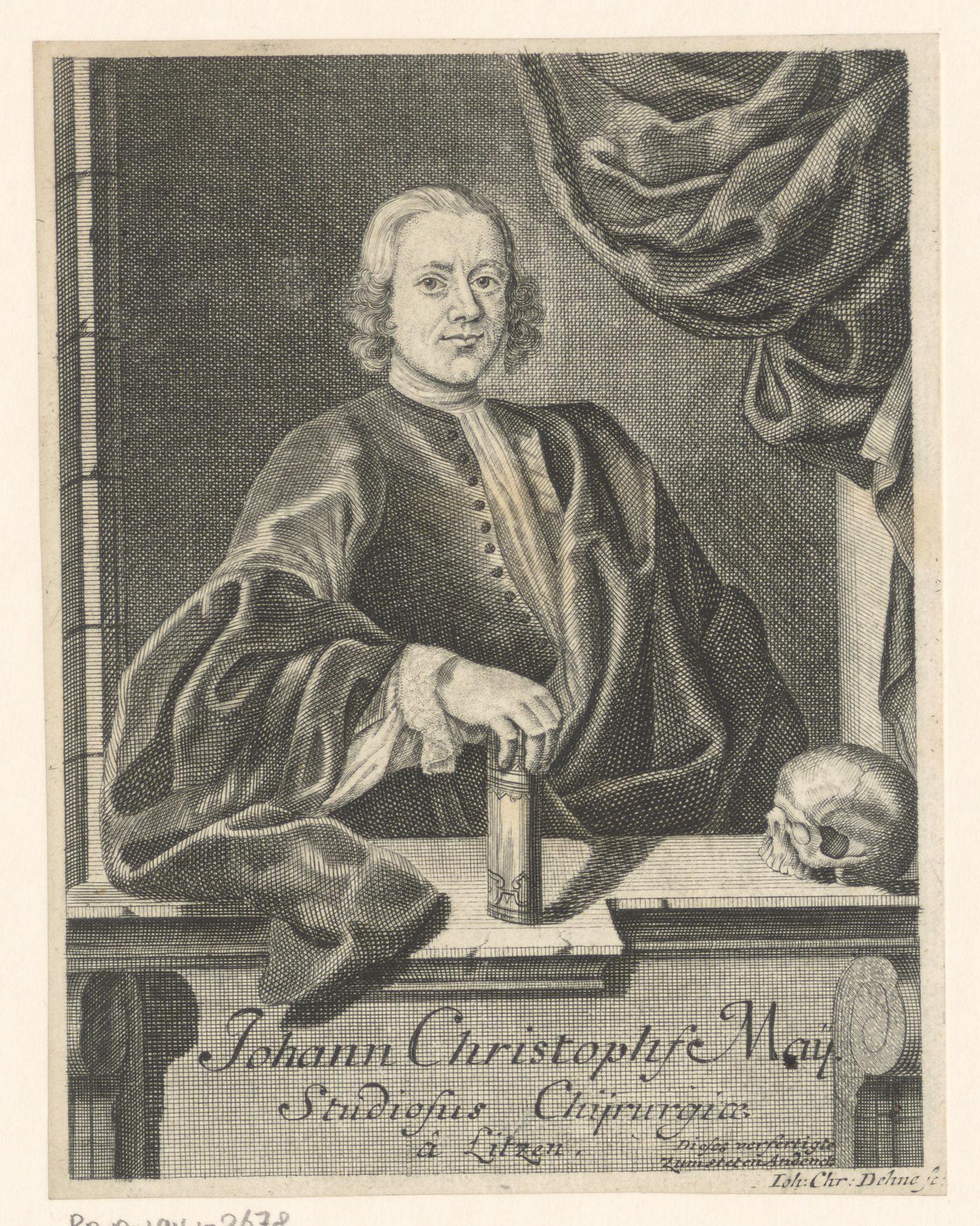 Portret van Johann Christoph May